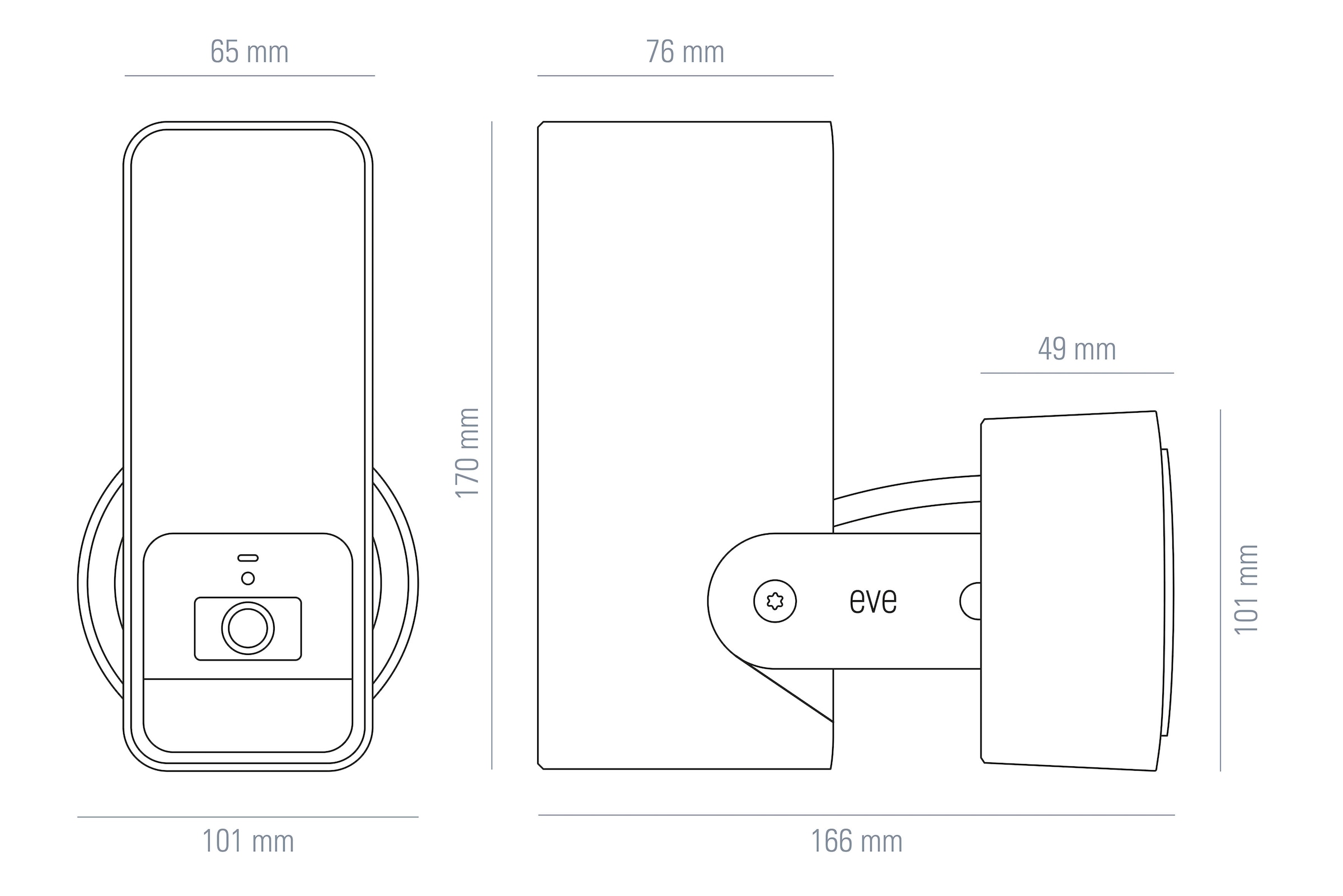 EVE Überwachungskamera »Outdoor Cam (HomeKit)«, Außenbereich
