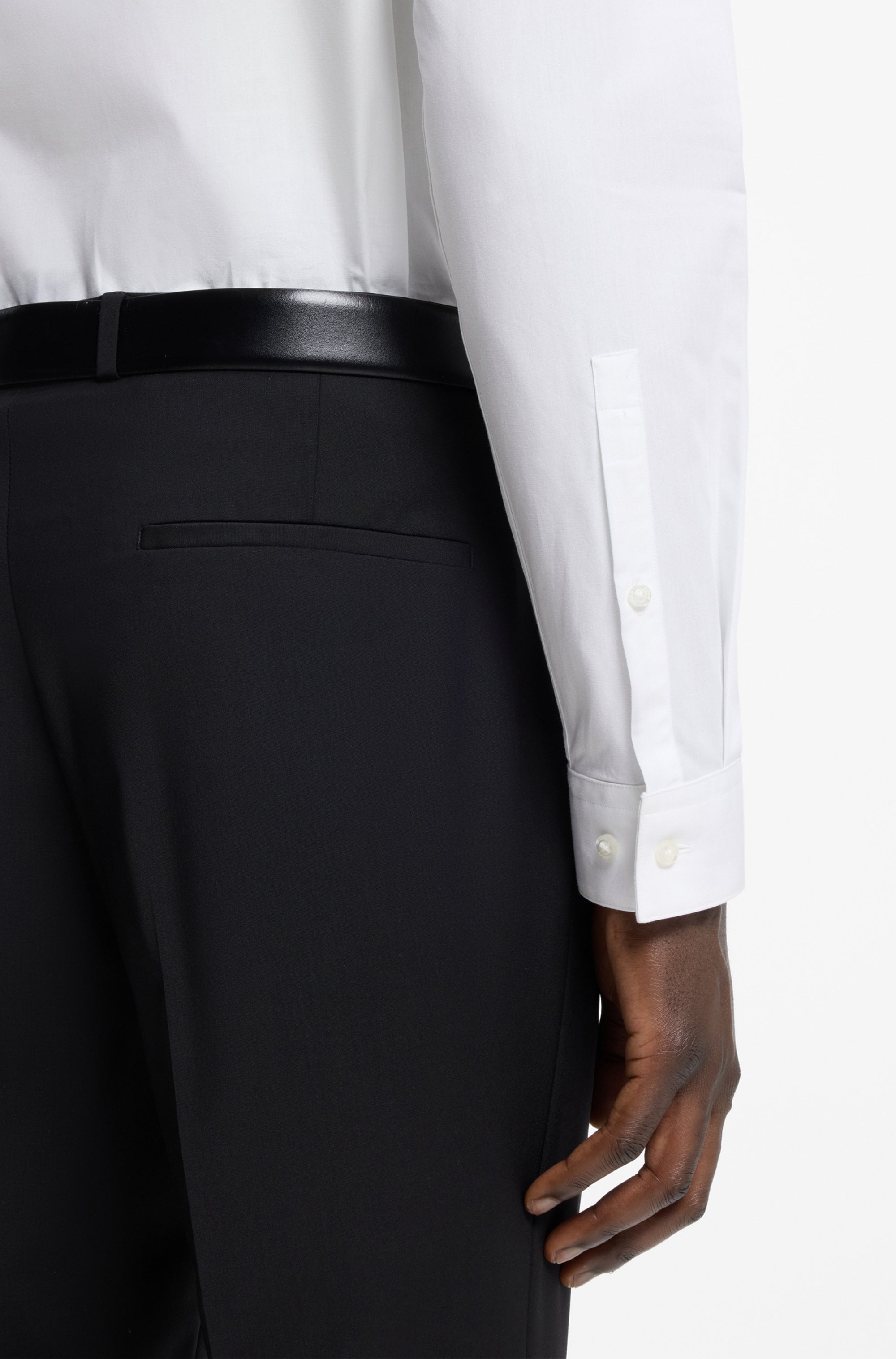 HUGO Businesshemd »Erondo« Cutaway-Kragen, Extra slim fit, bügelleichte Qualität