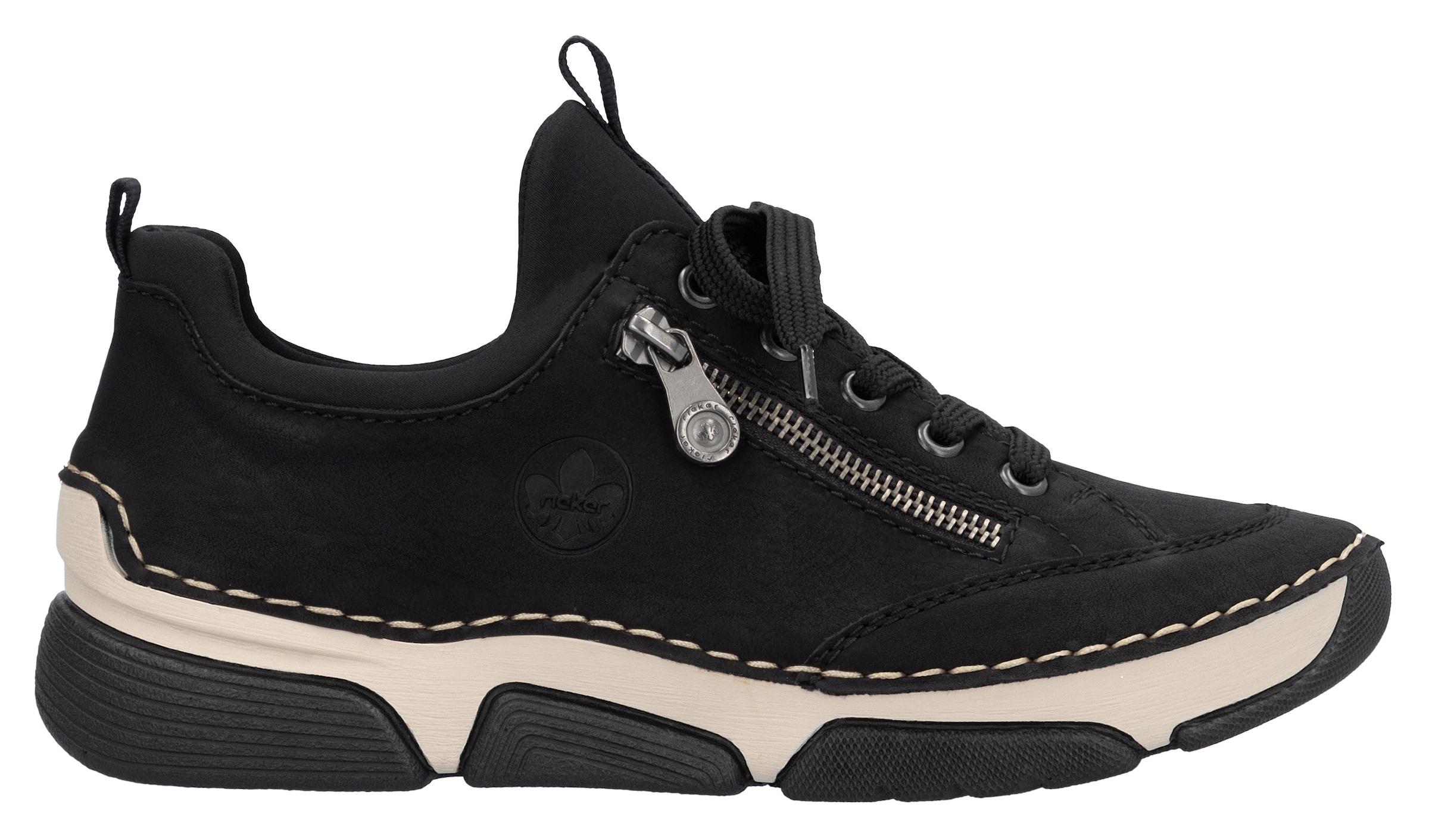 Rieker Slip-On Sneaker, Schlupfschuh, Halbschuh, Freizeitschuh mit weicher Innensohle