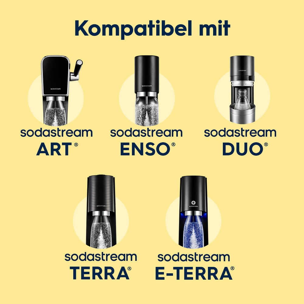 SodaStream Thermoflasche »Metallflasche Fizz&go COOL DWS, 0,9 l, Trinkflasche« kompatibel mit SodaStream DUO, E-DUO, TERRA, ART & ENSO Wassersprudler