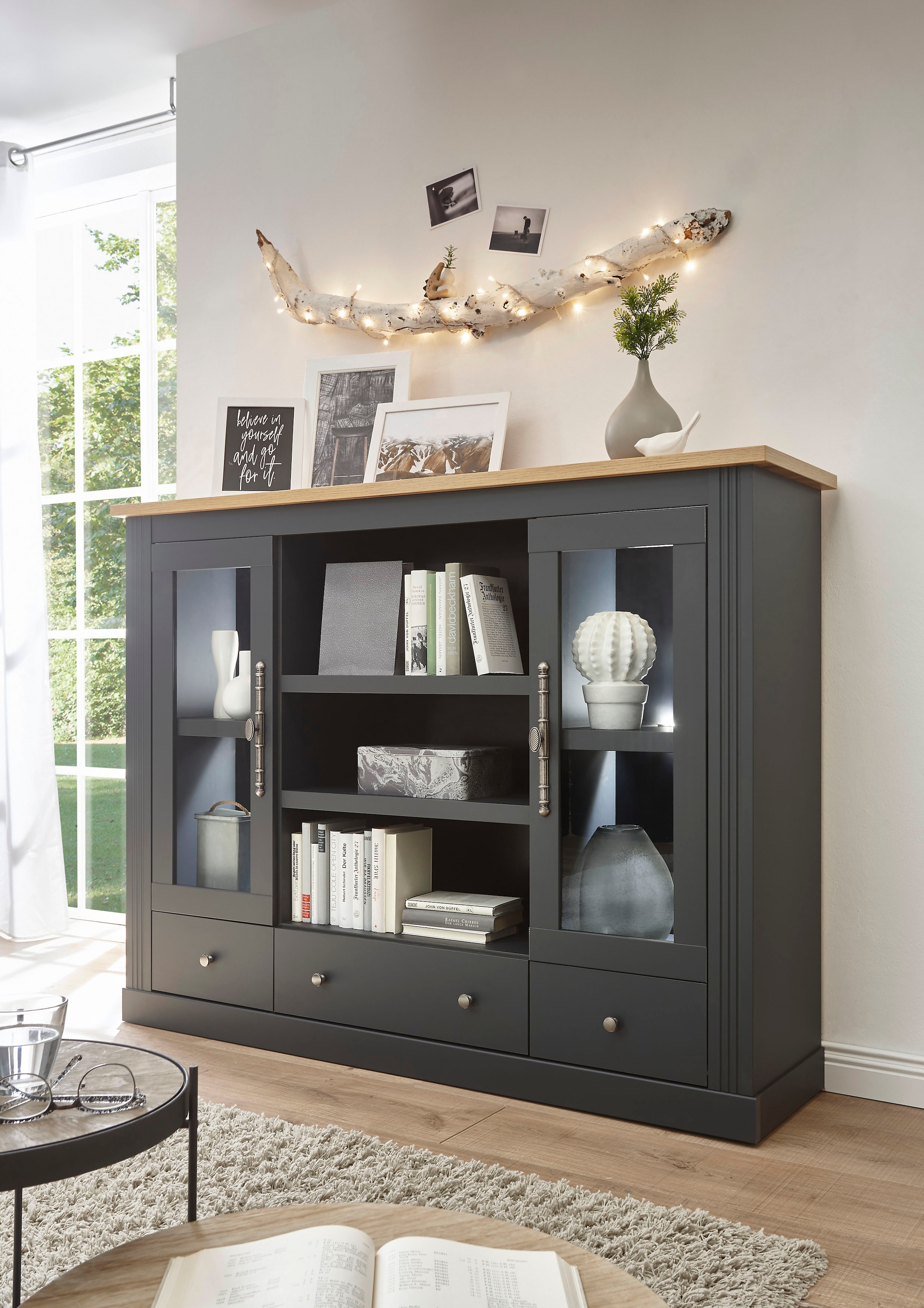 Highboard »Westminster«, im angesagten Landhaus-Look