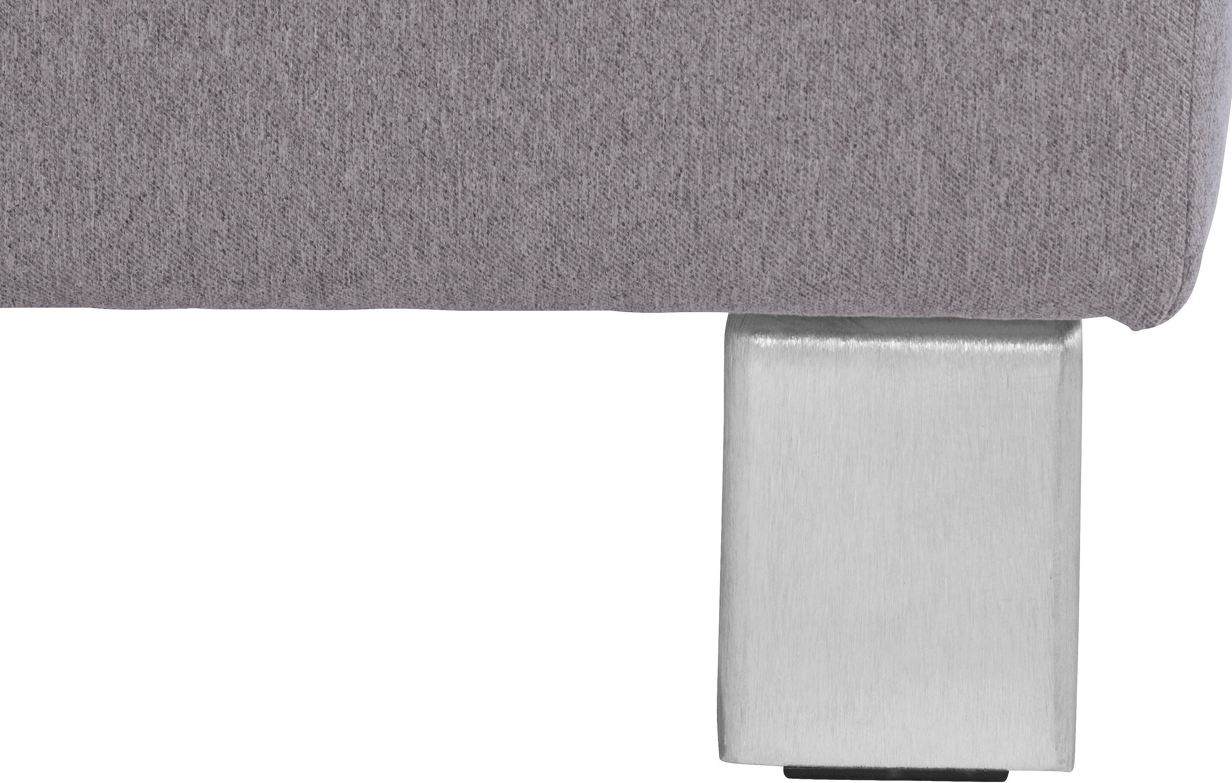 exxpo - sofa fashion Ecksofa »Fiji, L-Form«, mit Kopf- bzw. Rückenverstellung, wahlweise mit Bettfunktion