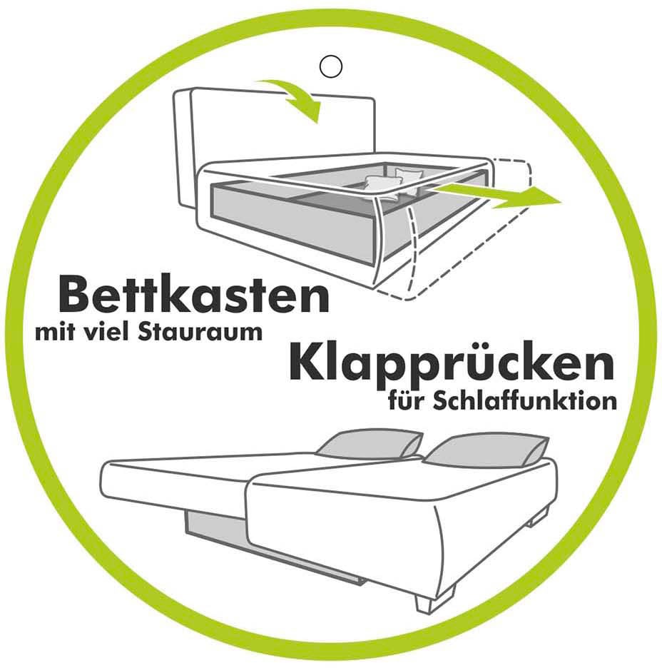 Jockenhöfer Gruppe Ecksofa »Boomer L-Form«, 2 seperate Liegeflächen, Ottomane links oder rechts montierbar