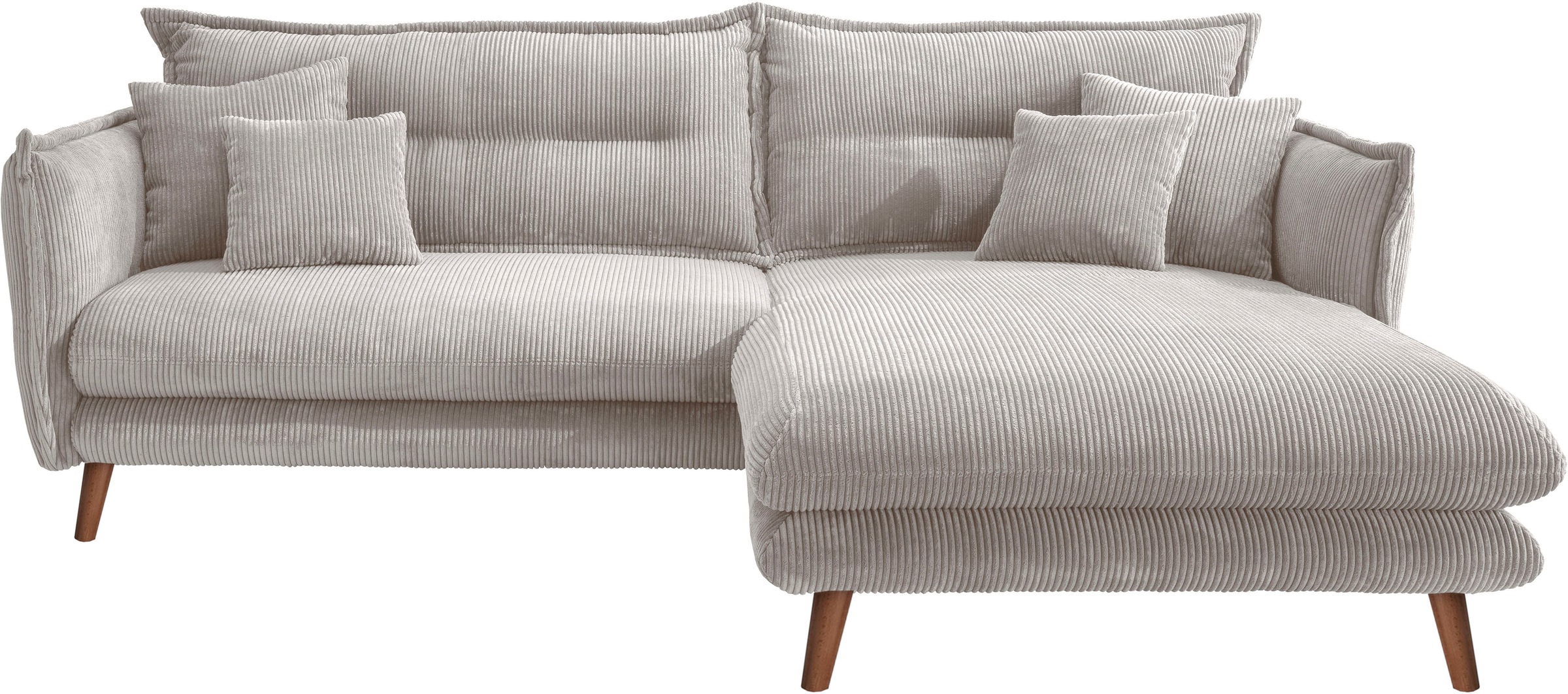 INOSIGN Ecksofa »Lazio modern und bequem, schmale Armlehnen, tolle Detailve günstig online kaufen