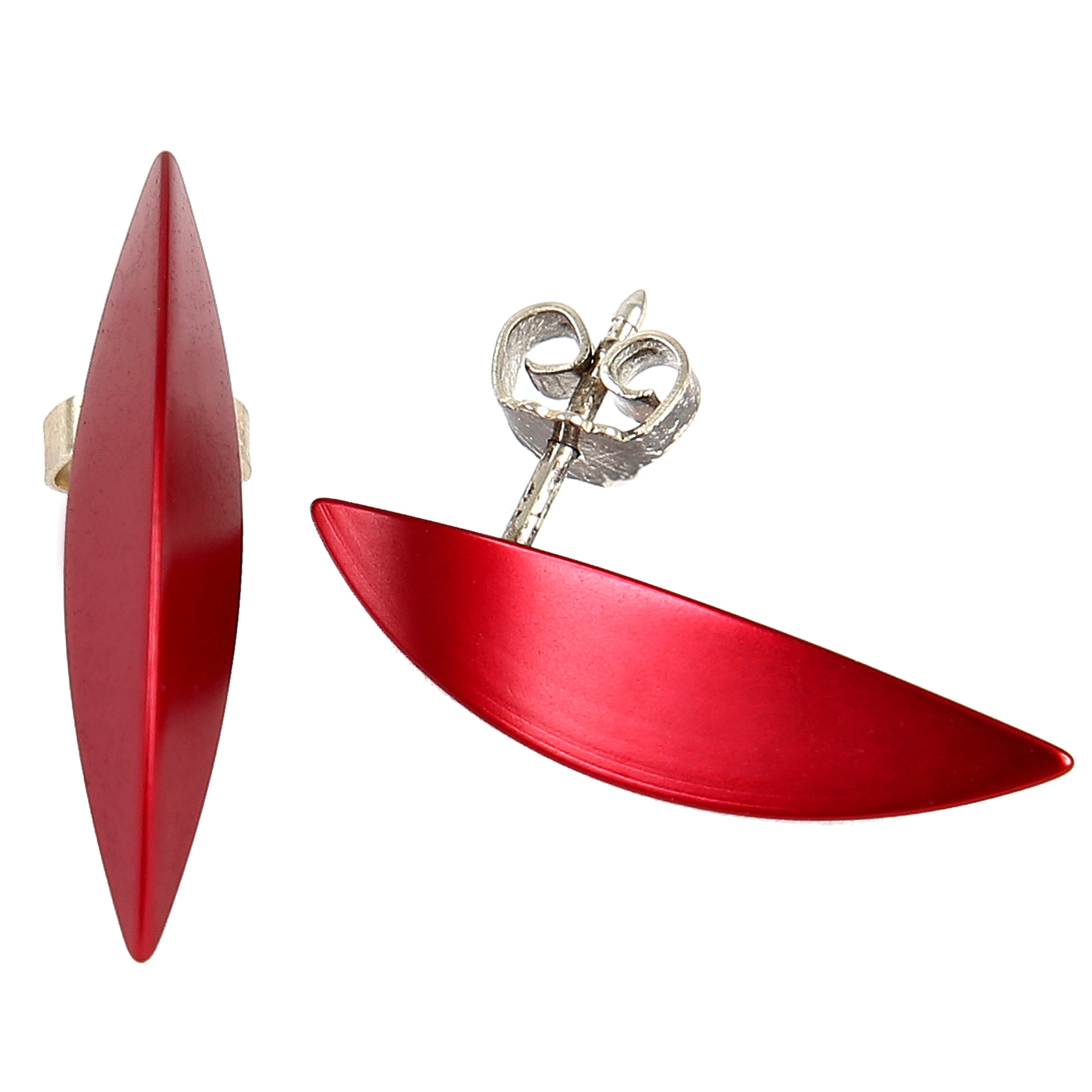 DEMARIE Paar Ohrstecker »eloxiertes Aluminium« himbeere