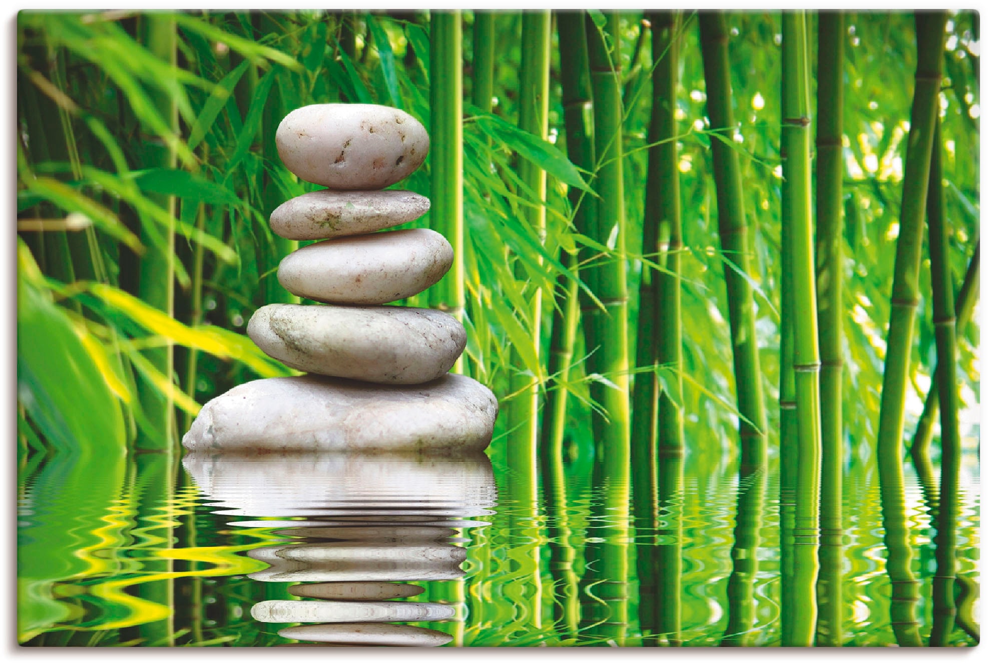 Artland Leinwandbild »Balance« Zen 1 Stk. tlg. auf Keilrahmen gespannt günstig online kaufen