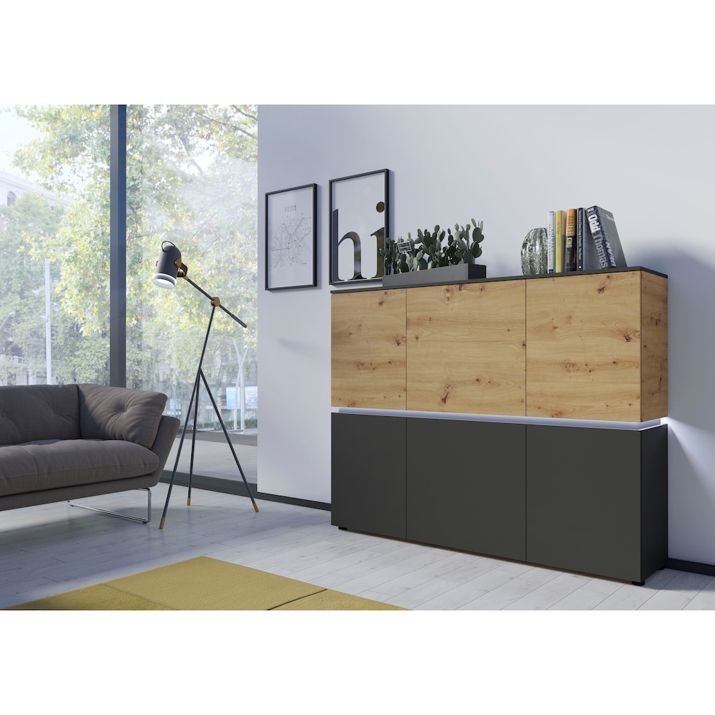 INOSIGN Highboard »Luci«, Breite 165,5 cm