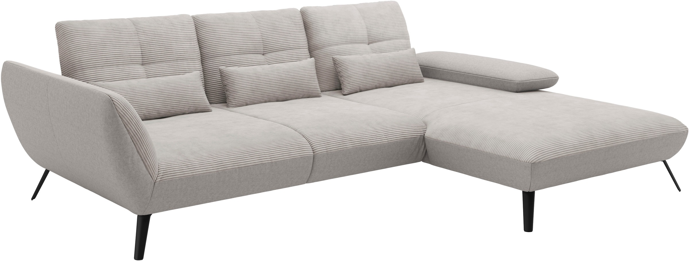 Places of Style Ecksofa »Mikado L-Form«, inkl. Sitztiefenverstellung und Armteilverstellung