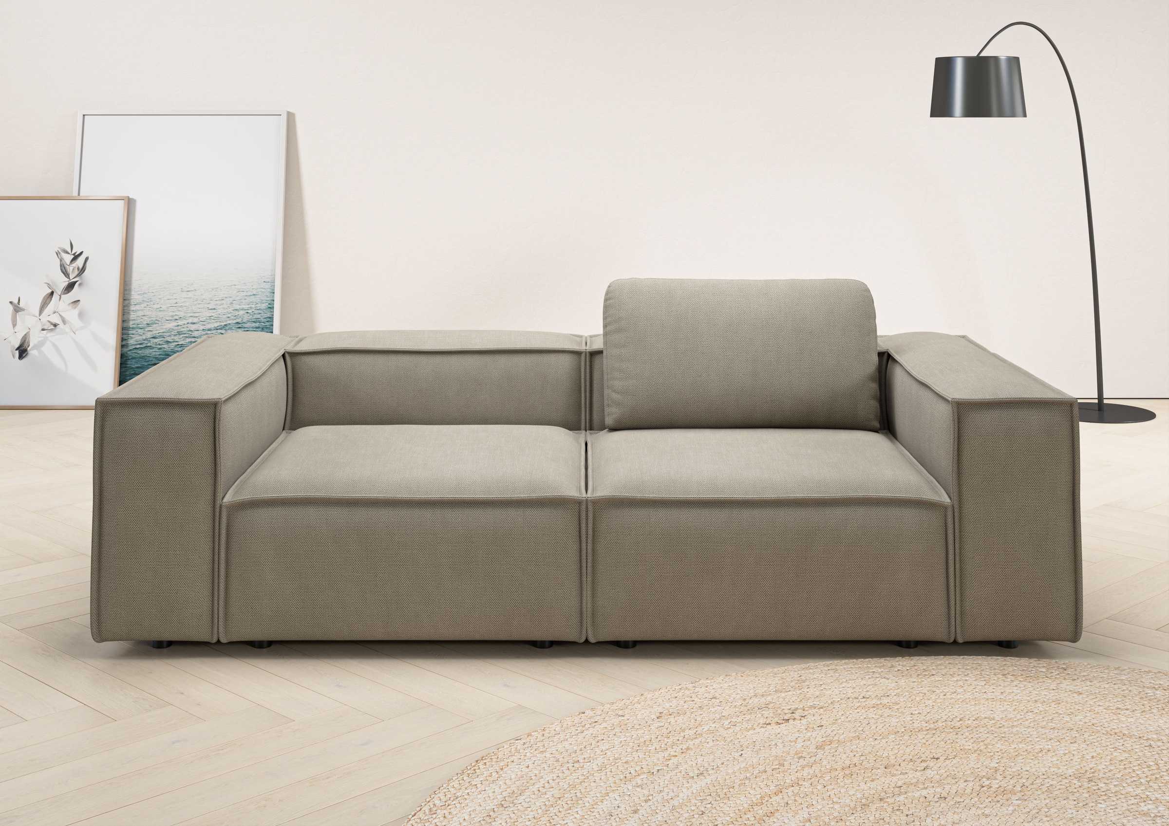 PLACES OF STYLE 2-Sitzer »Watertown, modernes Sofa 246 cm breit, auch in Fe günstig online kaufen