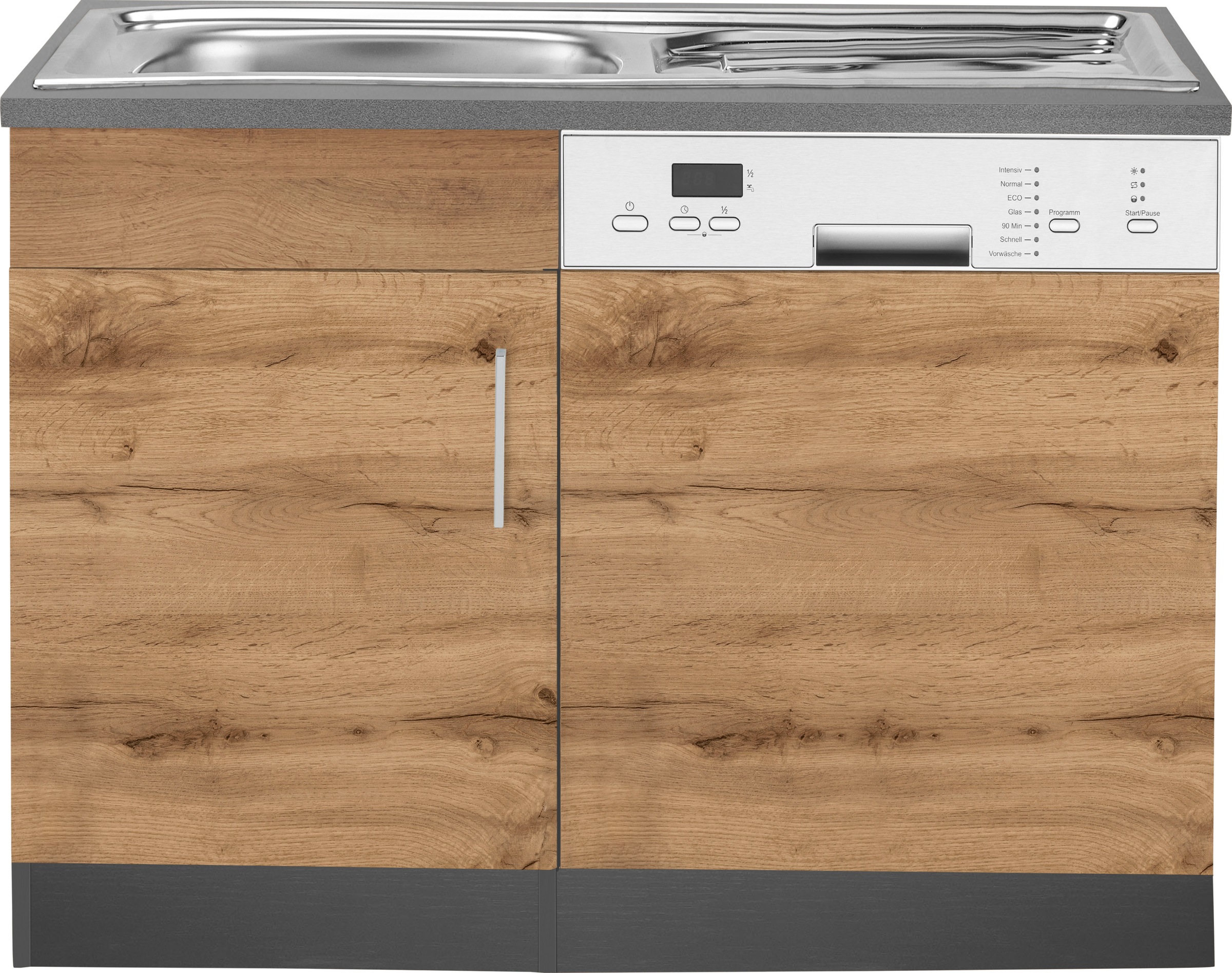 KOCHSTATION Spülenschrank »KS-Colmar«, 110 cm, Front und Sockelblende für teilintegrierten Geschirrspüler