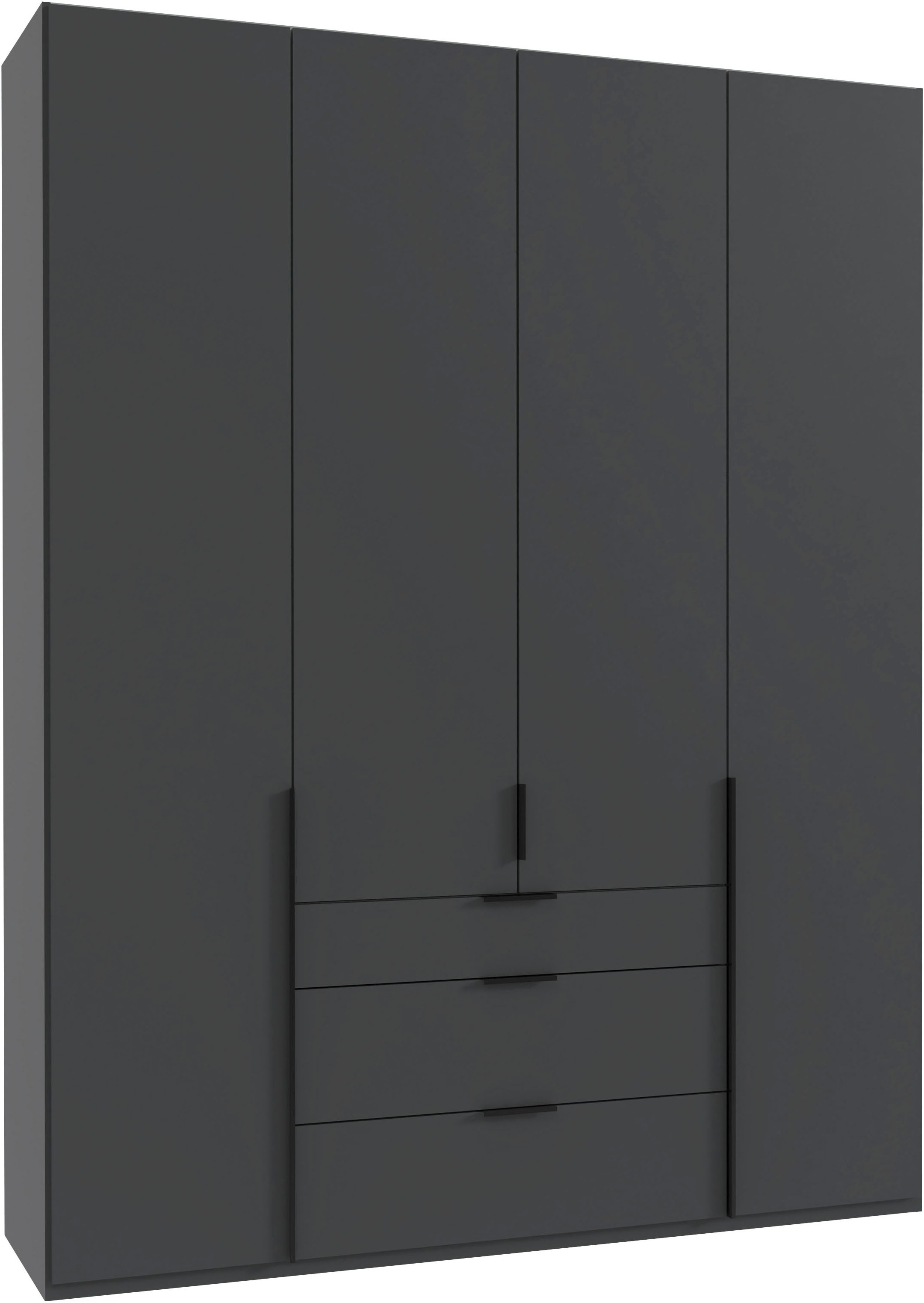 Wimex Drehtürenschrank »Mugano« mit langen oder kurzen Griffen aus Metall, günstig online kaufen