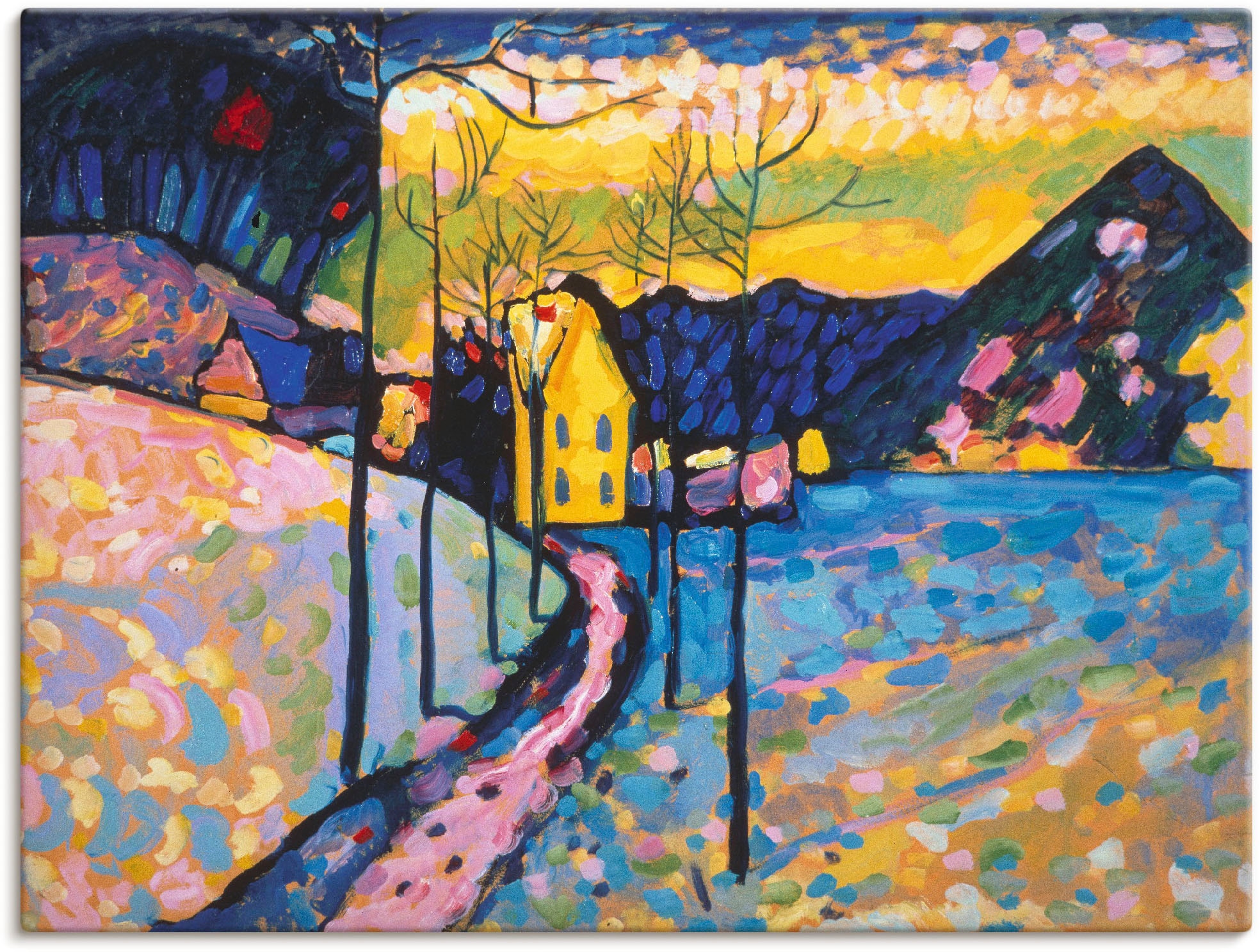 Artland Leinwandbild »Winterlandschaft I. 1909«, Wiesen & Bäume, (1 St.), a günstig online kaufen