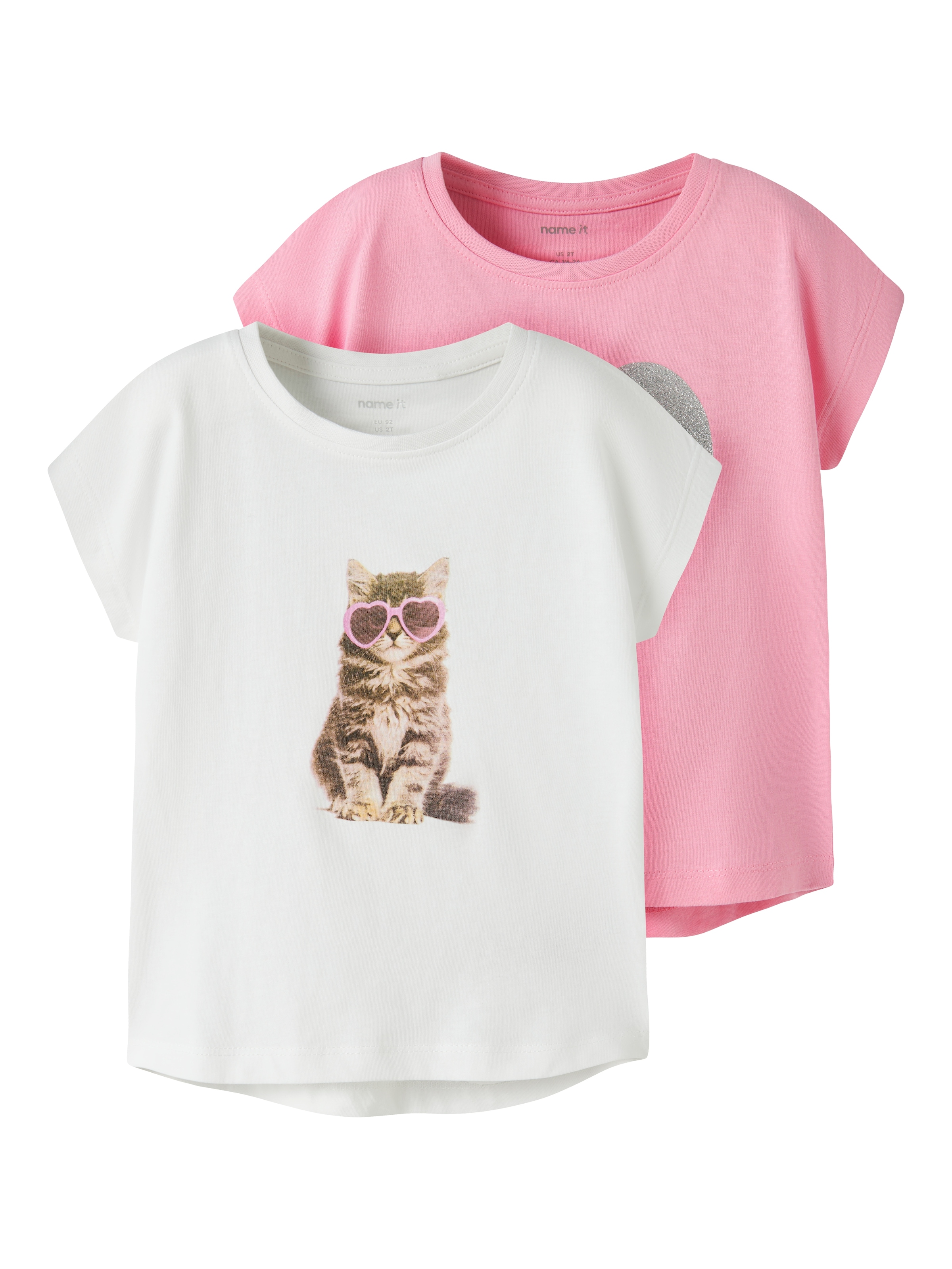 Name It T-Shirt »NMFVOTIA 2P CAPSL TOP« Packung, 2 Baumwolle, loose fit