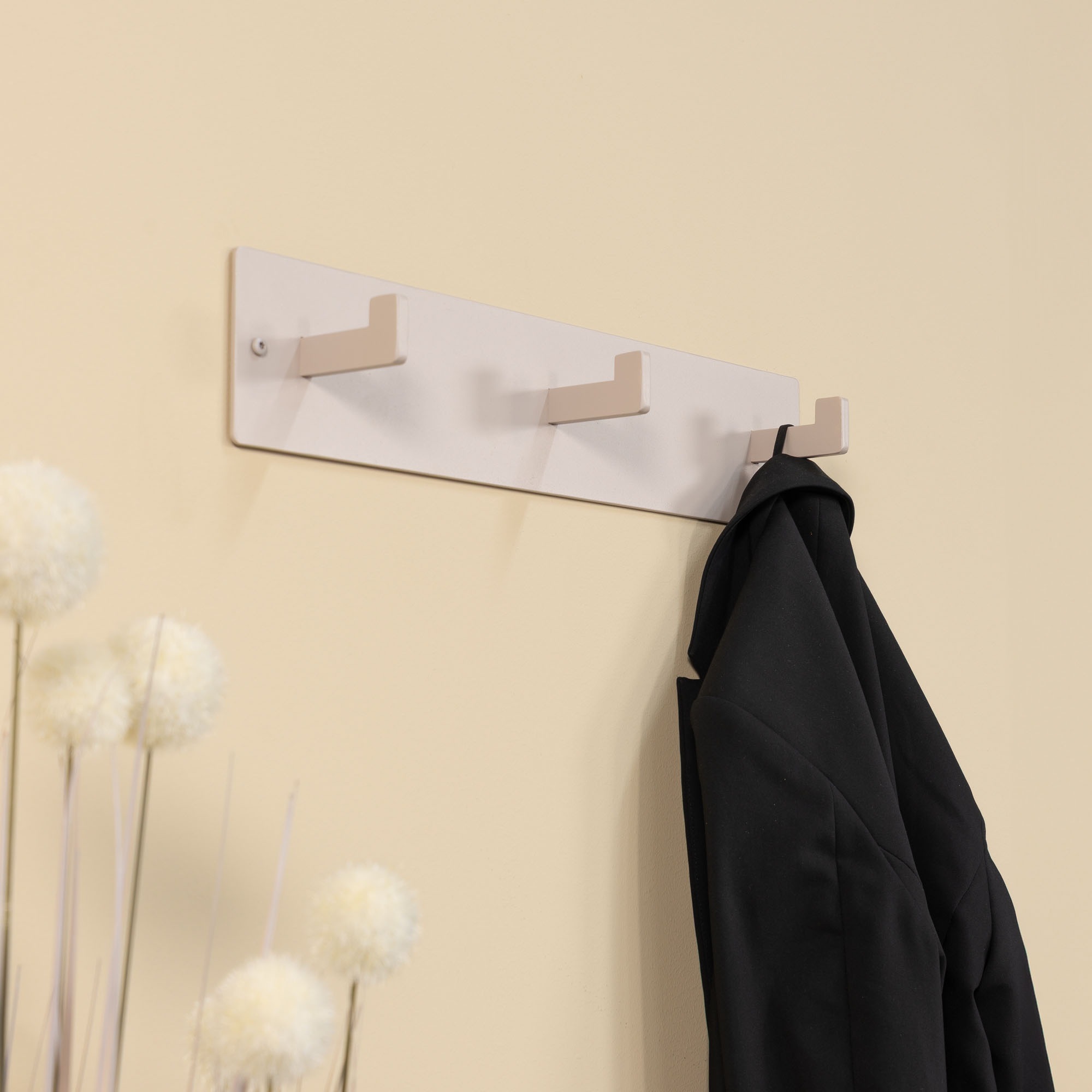 Spinder Design Garderobenhaken Metall, Zeitloses Design, 3 Haken, Breite 50 cm