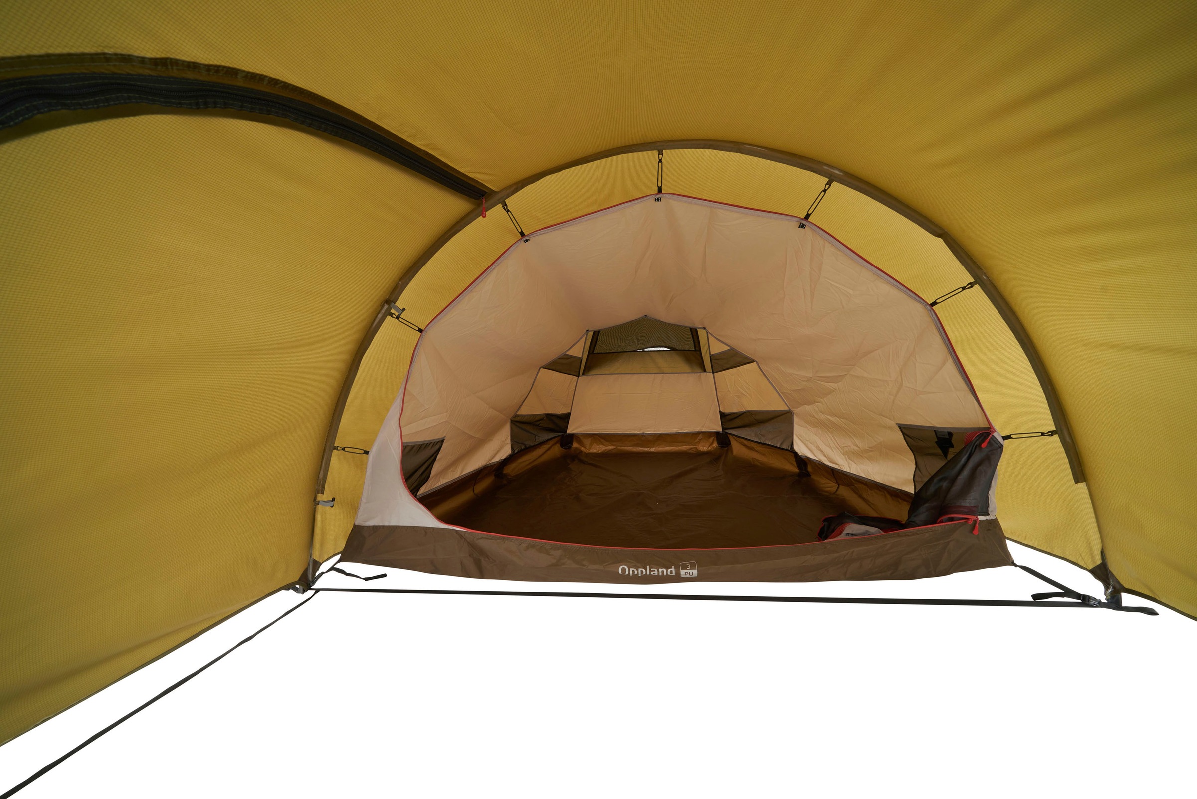 Nordisk Tunnelzelt »Oppland 3 (2.0) PU Tent Dark Olive«, 3 Personen, (Packung, 1 tlg.)