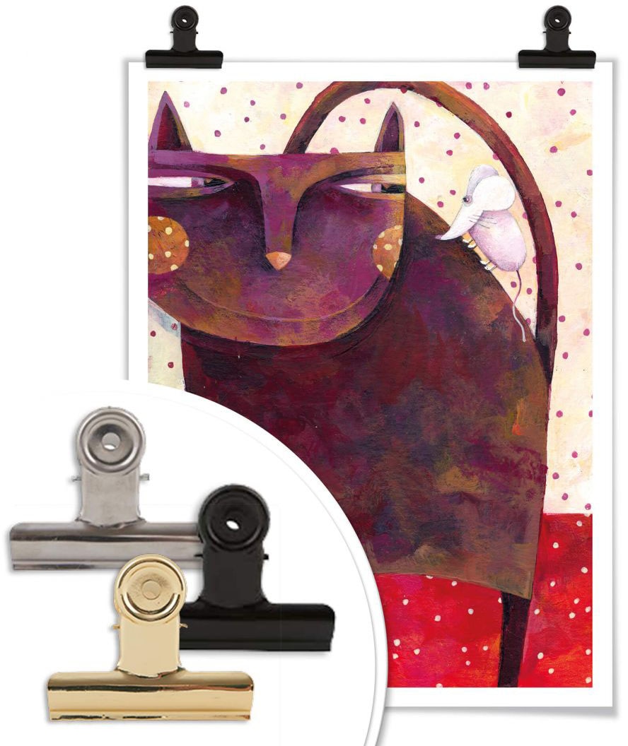 St.), Tiere, (1 Wandbilder Wall-Art Bild, Poster, Wandbild, Wandposter Poster und online bestellen »Märchen Katz Maus«,