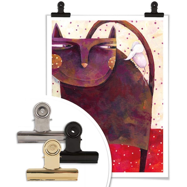 Bild, St.), (1 Poster Poster, Maus«, online Wandbild, Tiere, Wall-Art Katz »Märchen und Wandbilder bestellen Wandposter