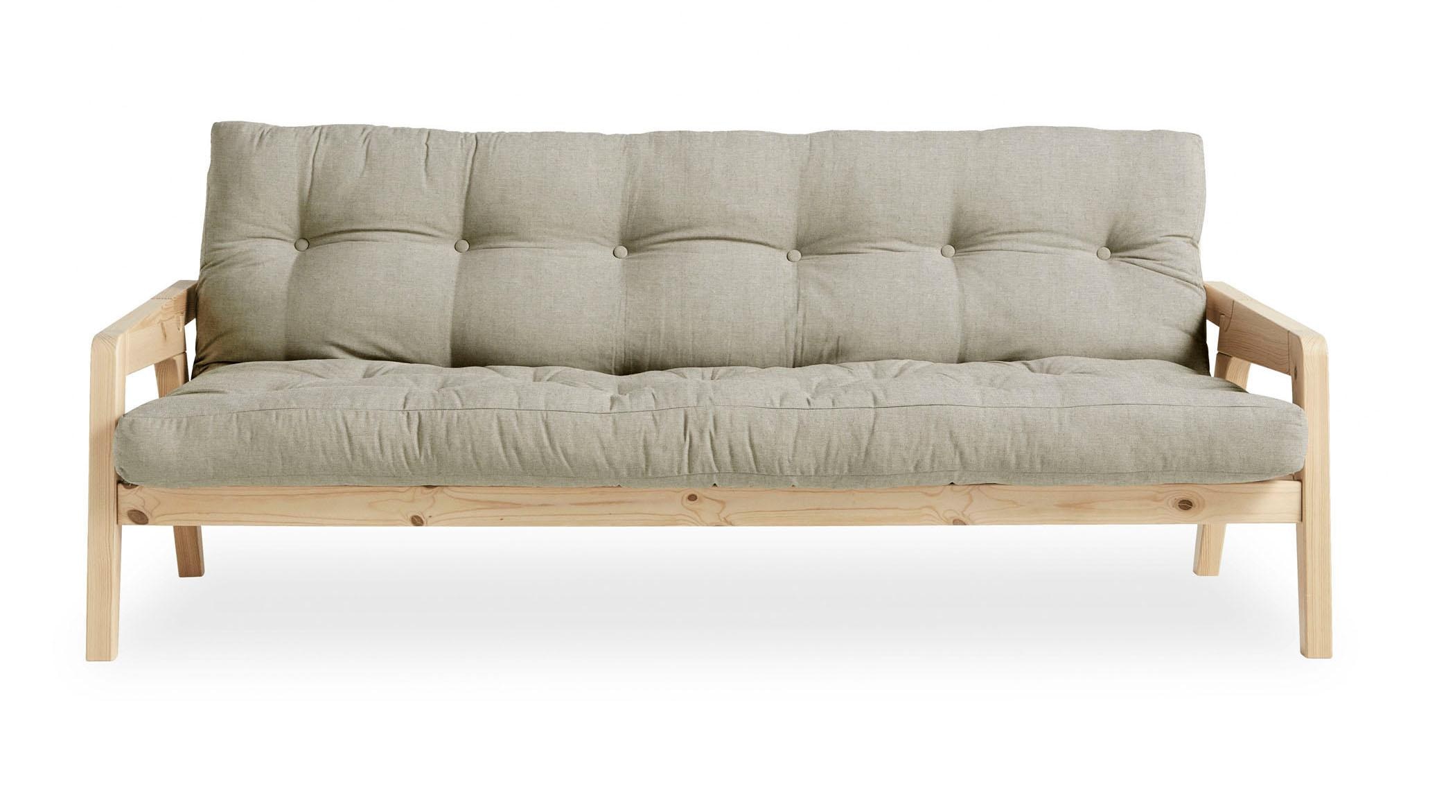 Karup Design Schlafsofa, Mit Holzstruktur, inkl. Futonmatratze, Liegefläche günstig online kaufen