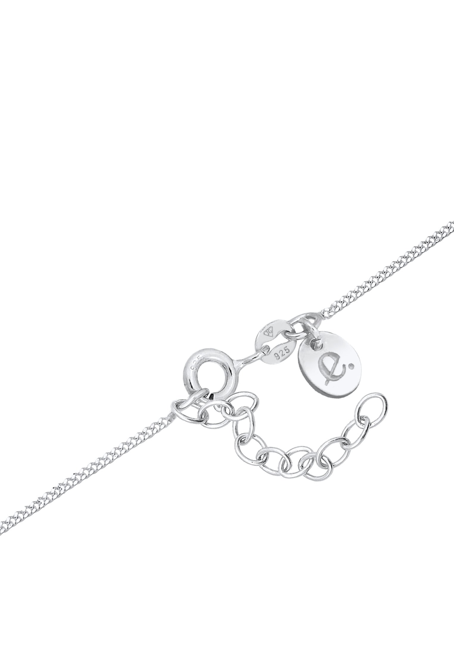 Elli Premium Collier »Choker mit Glas Kristalle Weiß 925 Sterling Silber«