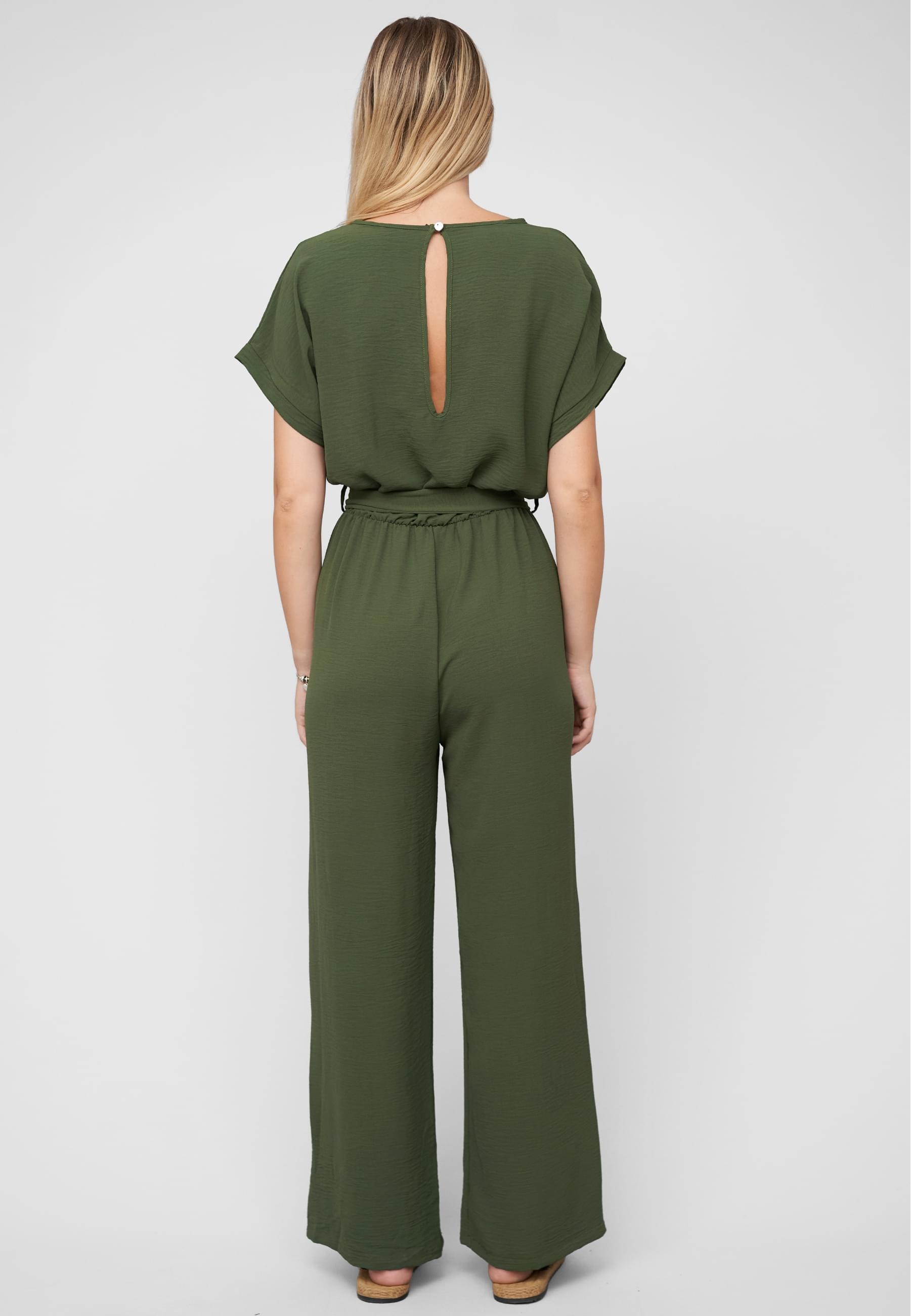 CLOUD 5IVE Jumpsuit »CLOUD 5IVE Jumpsuit with tie belt and back slit« 1 Stk.