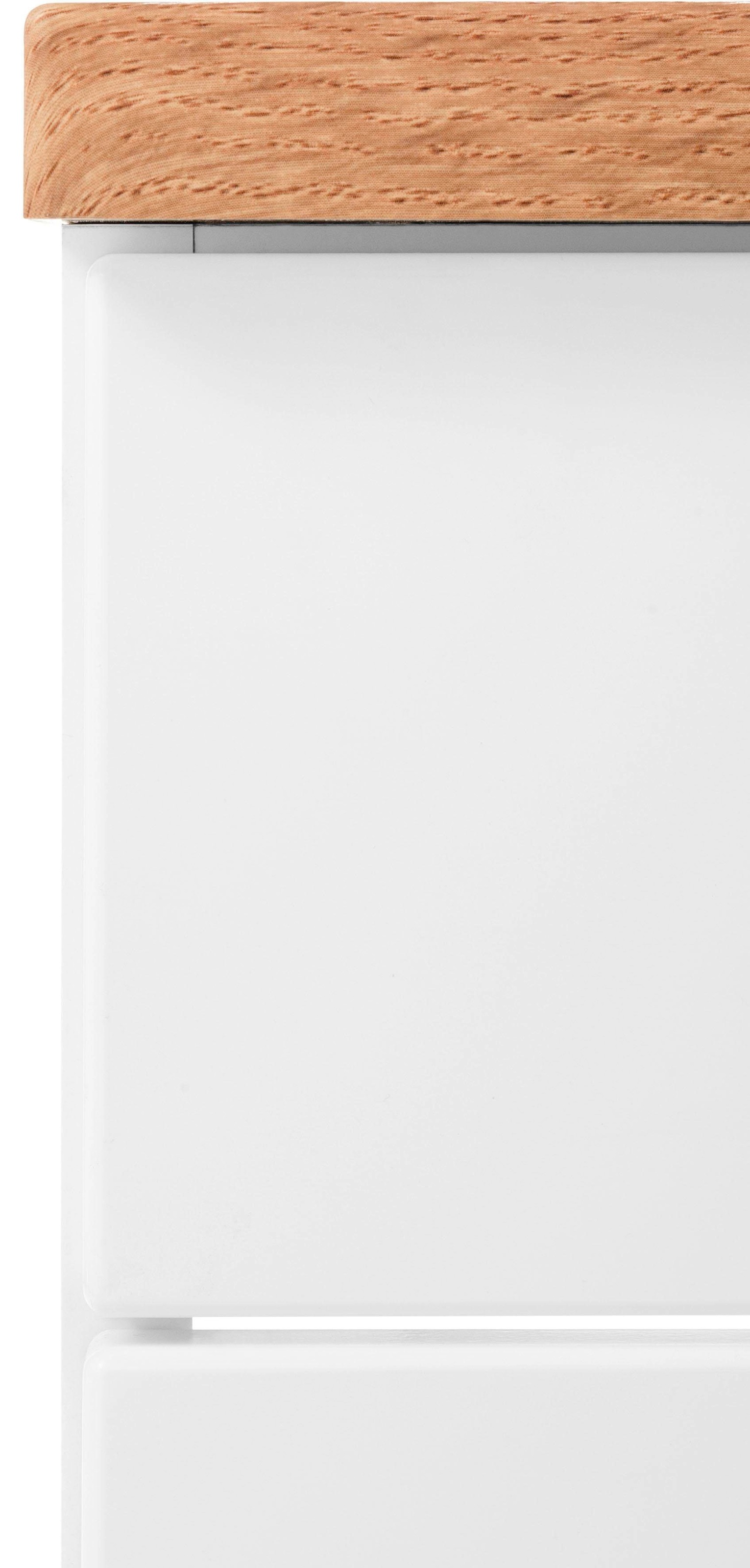 welltime Waschbeckenunterschrank »Davos«, Badmöbel, Waschtisch inkl. Waschbecken, Breite 90 cm