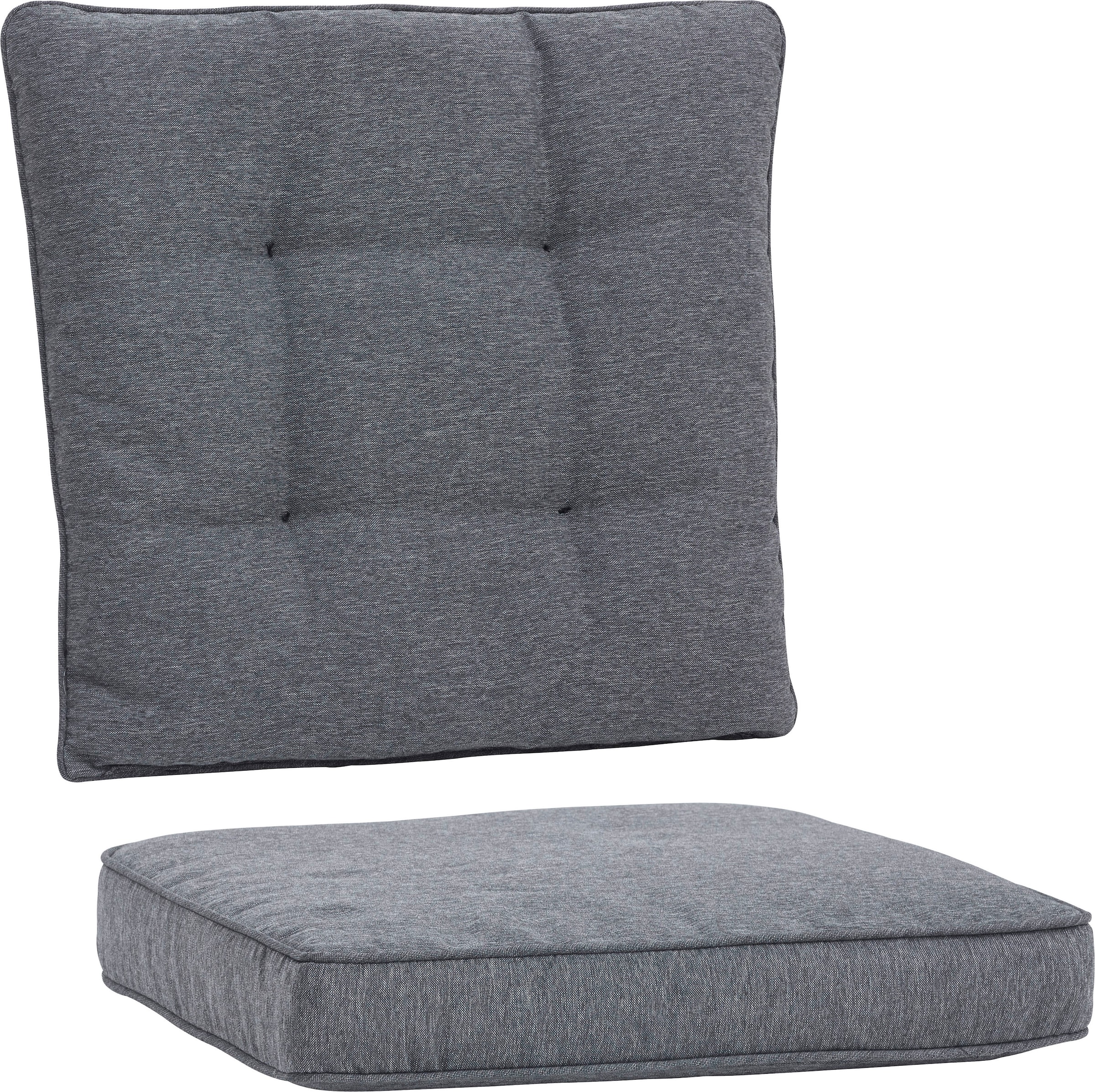 KONIFERA Garten-Essgruppe »»Menorca««, (Set, 25 tlg., 8x Sessel, 1x Tisch 230,8x100x75 cm, inkl. Auflagen, Alu, Polyrattan), Polyrattan, Aluminium, Tischplatte aus 5mm starkem Sicherheitsglas