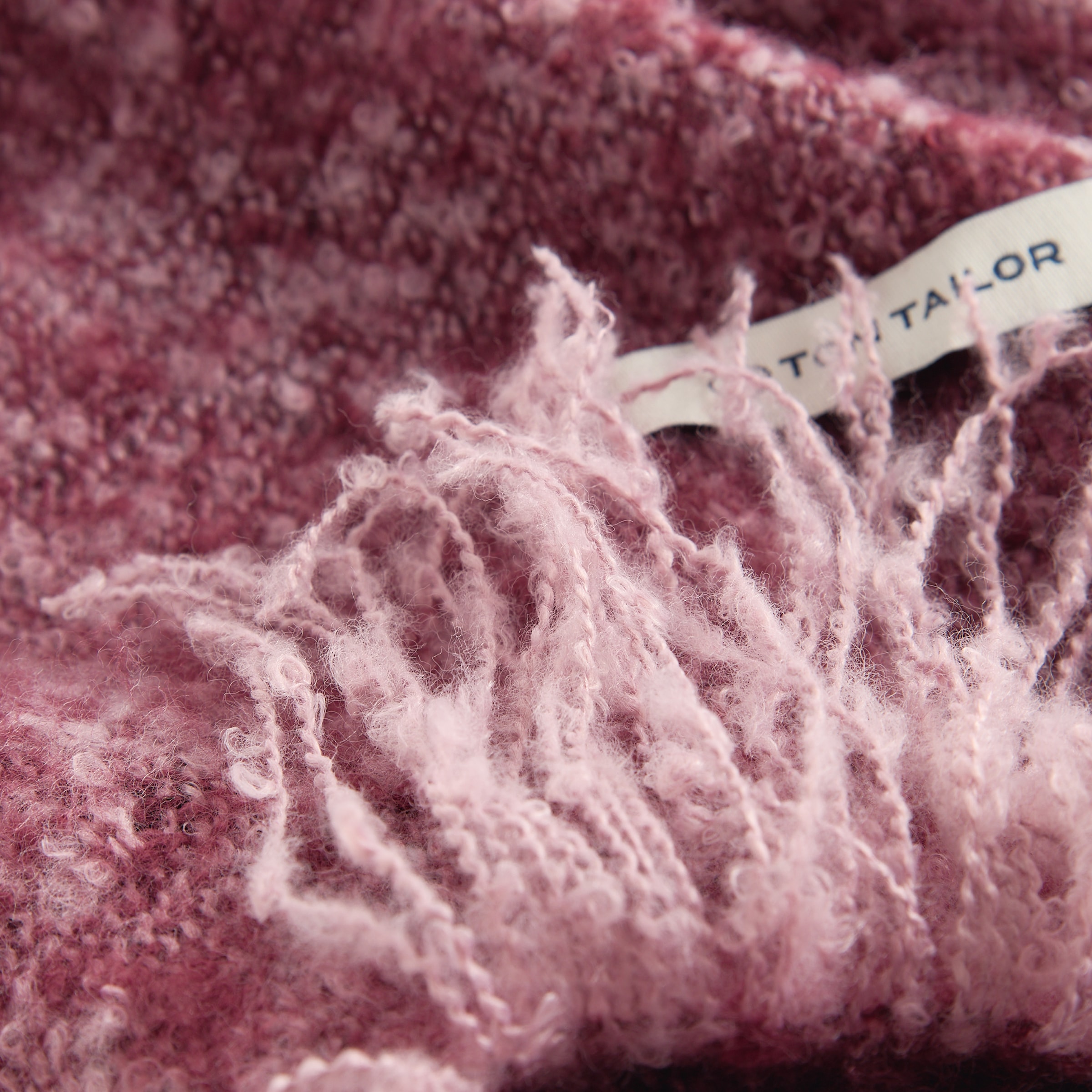 TOM TAILOR HOME Wohndecke »Bouclé Stripe« aus Bouclégarnen
