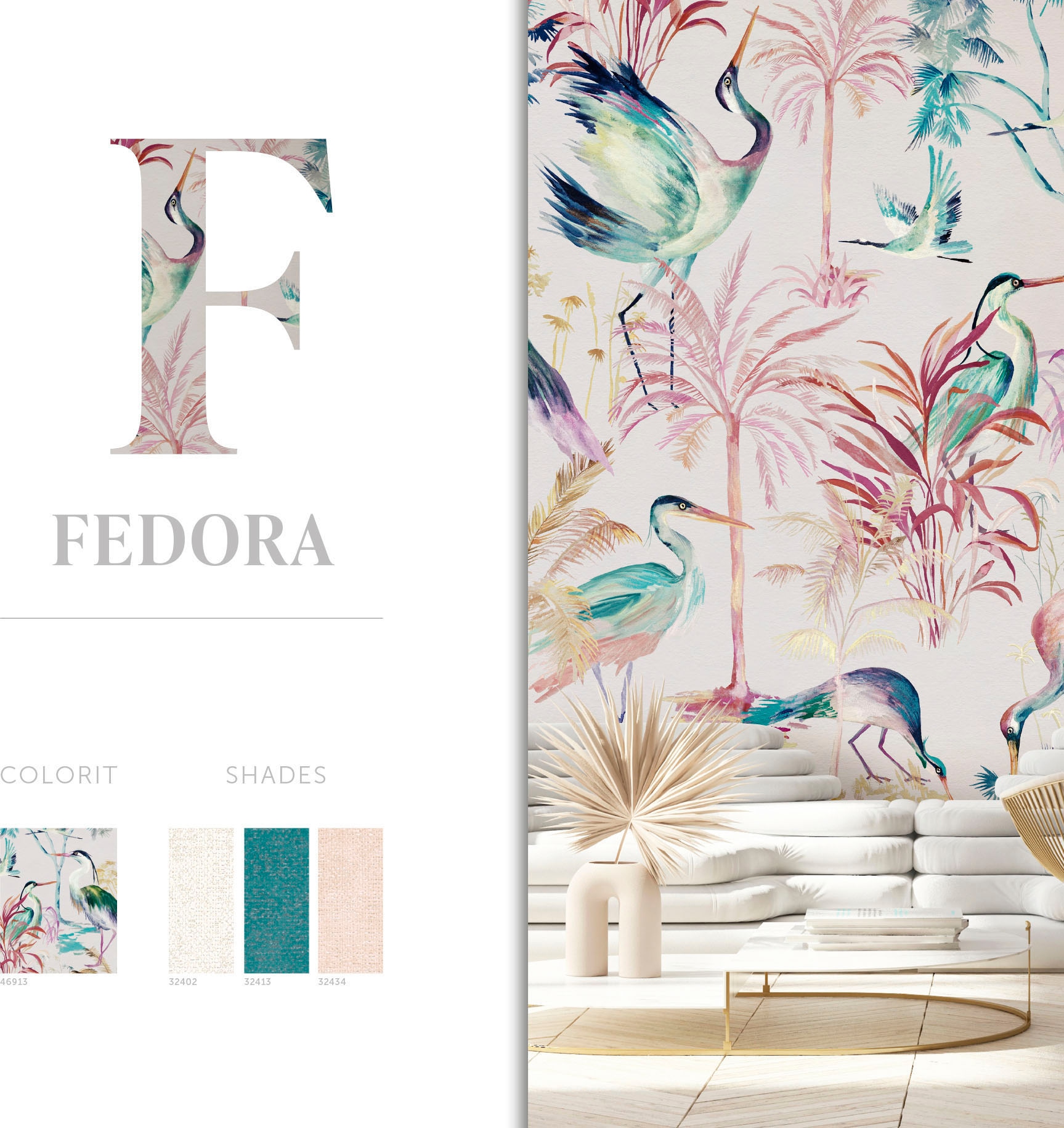 Marburg Fototapete »Fedora«, matt, moderne Tapete für Wohnzimmer Schlafzimmer Küche