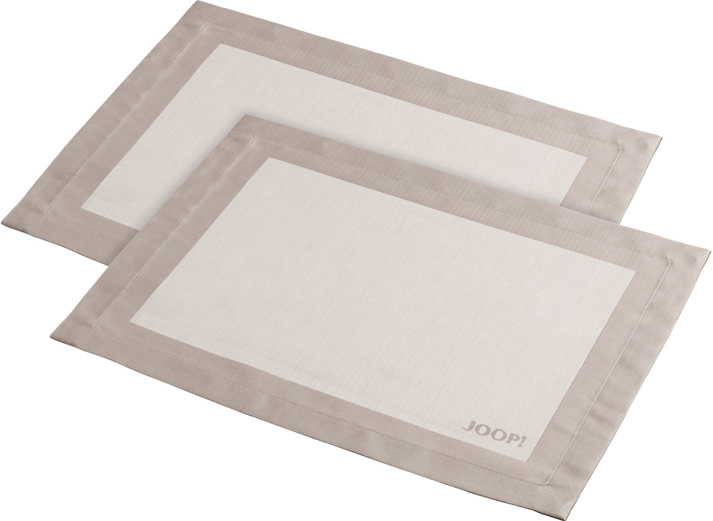 JOOP! Platzset »SIGNATURE«, (Set, 2 St.), aus Jacquard-Gewebe gefertigt mit JOOP! Logo-Dekor