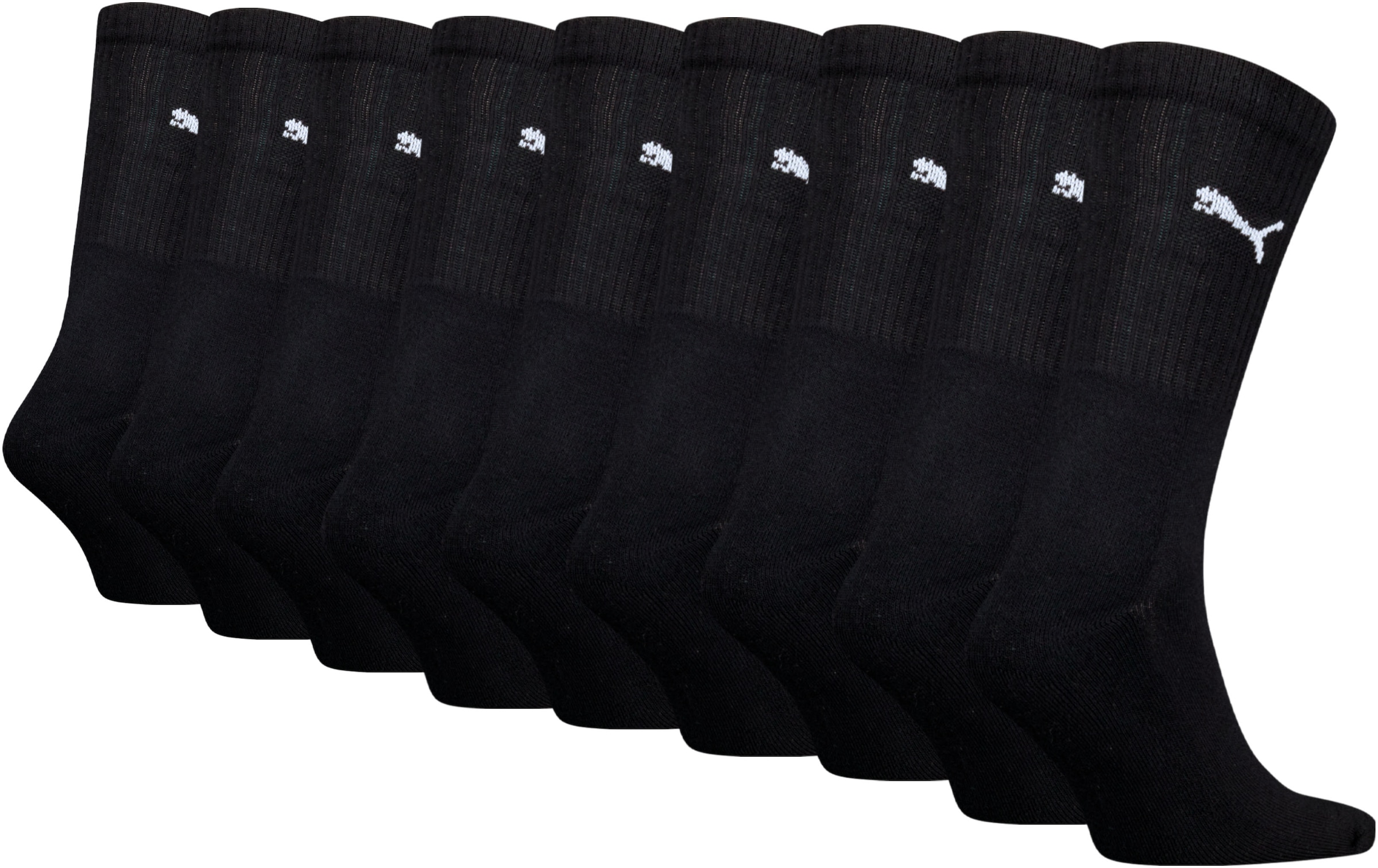 PUMA Sportsocken, (9 Paar), Tennissocken, atmungsaktiv, feuchtigkeitsregulierend