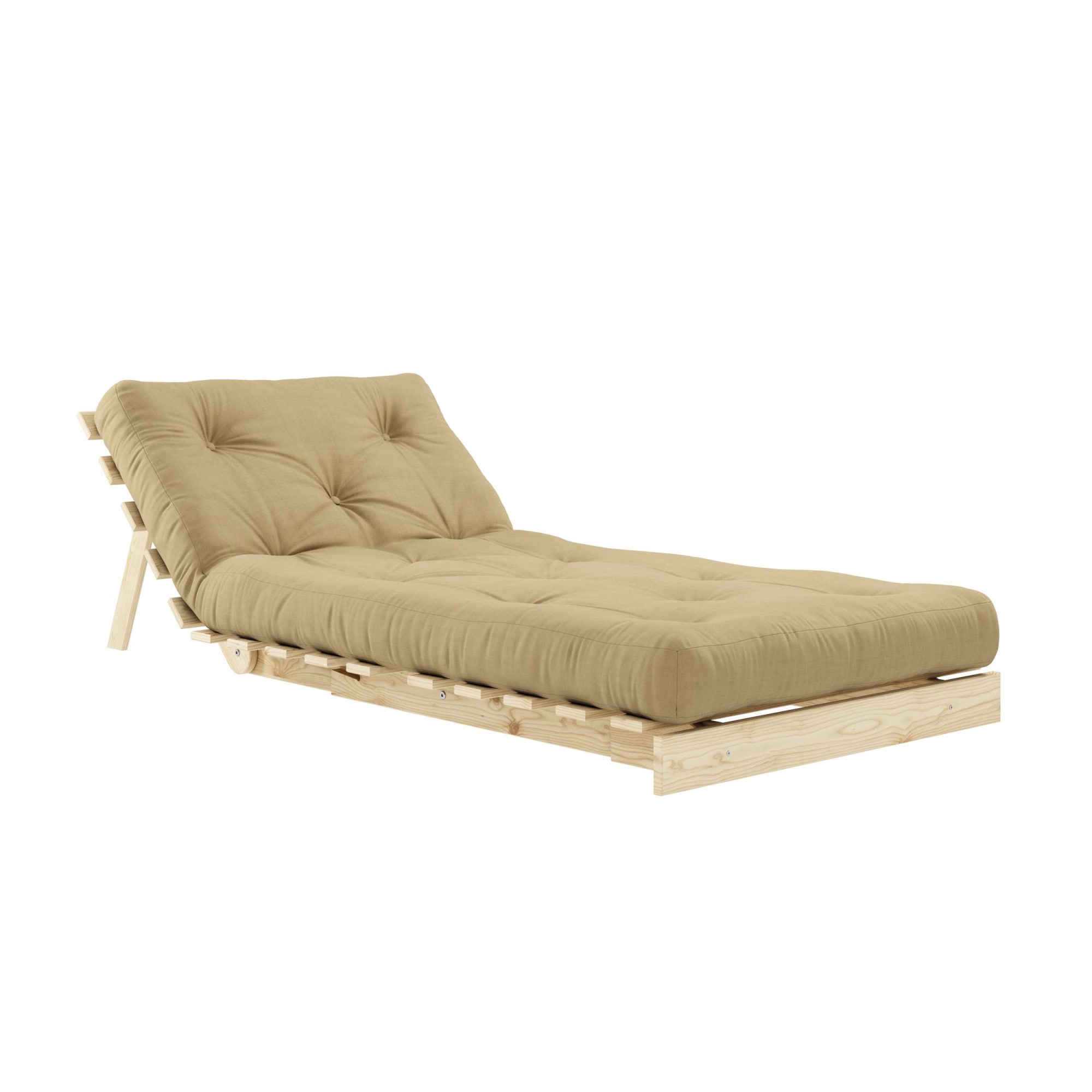 Karup Design Daybett »Roots Sofa Bed, Schlafsofa, Bettfunktion, FSC®-Massivholz, B: 90 cm« Inkl. Futonmatratze. Made in Europe, minimalistisches Design