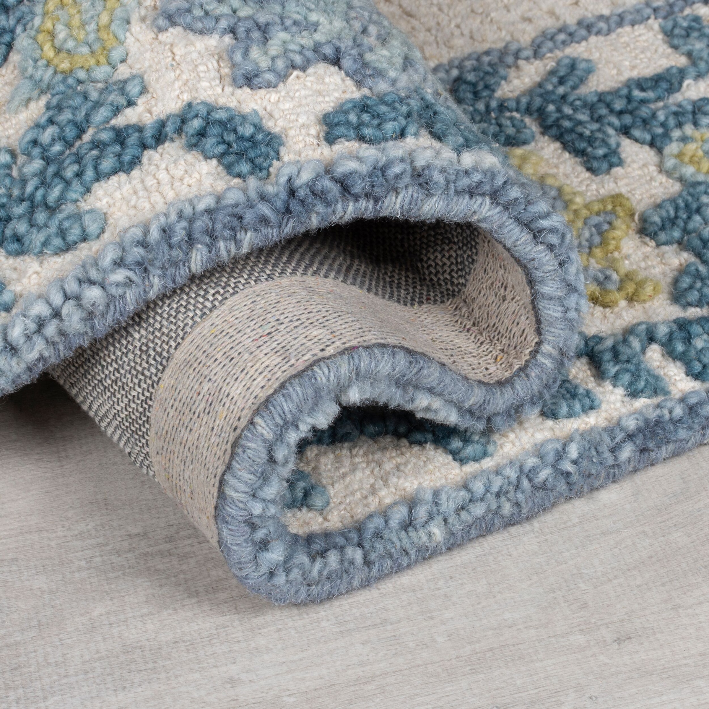 FLAIR RUGS Teppich »Myla Floral«, rechteckig, 8 mm Höhe, mit floralem Rahme günstig online kaufen