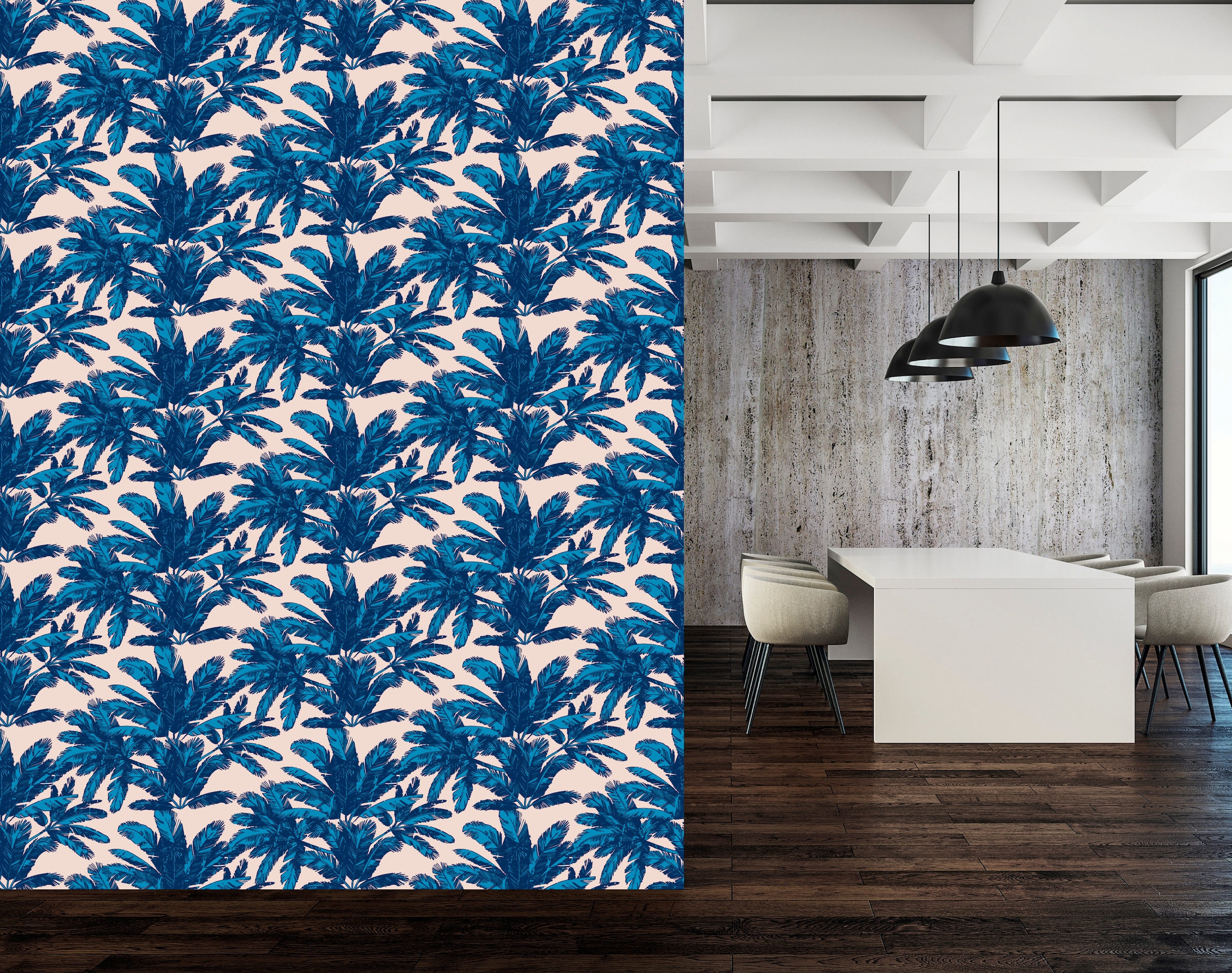 queence Vinyltapete »Corey«, bedruckt-Motiv-botanisch-floral-gemustert-natürlich, 90x250cm, selbstklebend, kinderleichte Anbringung, Sticker