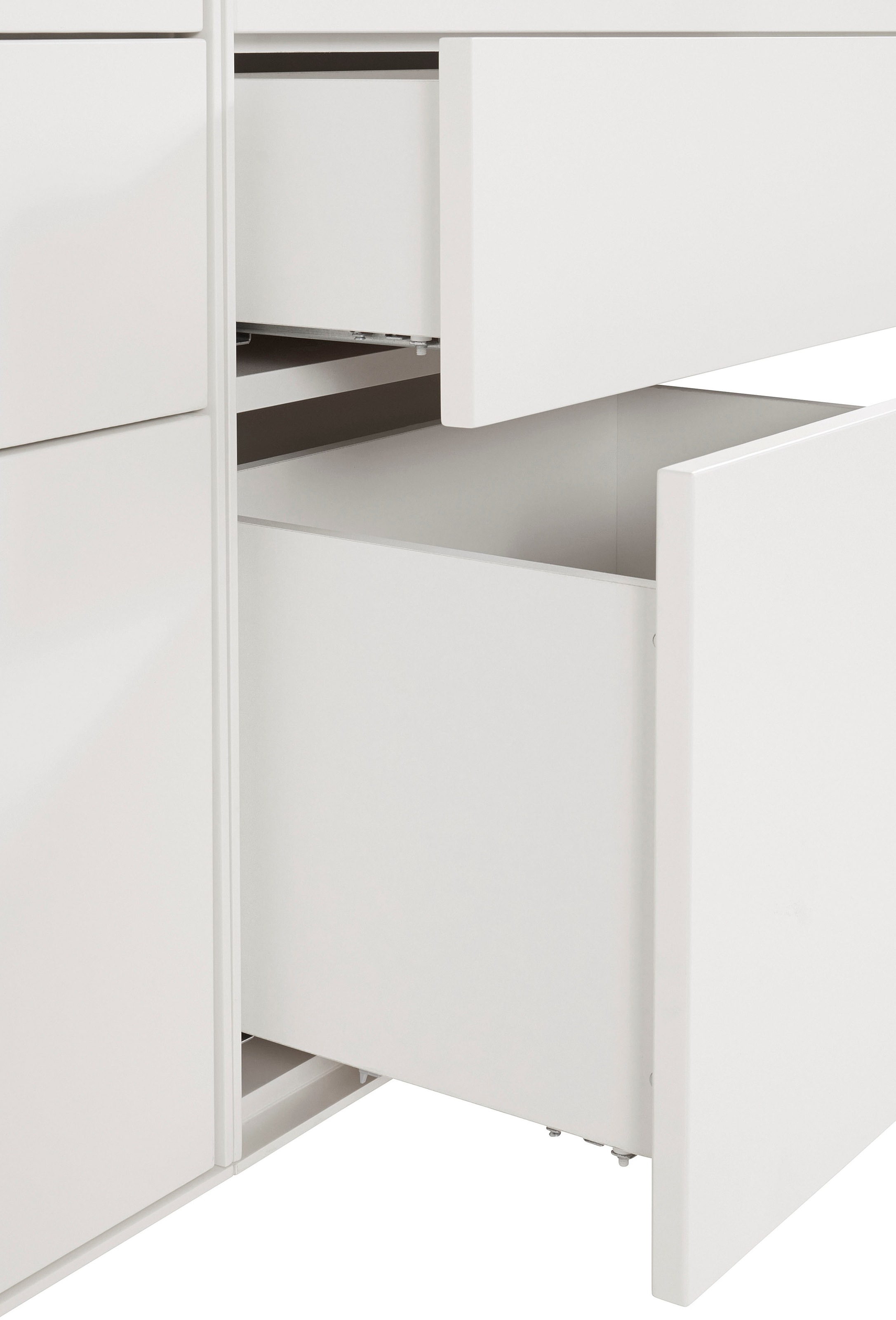 LeGer Home by Lena Gercke Sideboard »Essentials«, (3 St.), Breite: 335cm, MDF lackiert, Push-to-open-Funktion