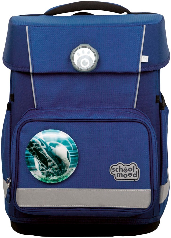 SCHOOL-MOOD® Schulranzen »Champion, Paul (Fußball)«, retroreflektierende Flächen, aus recyceltem Material