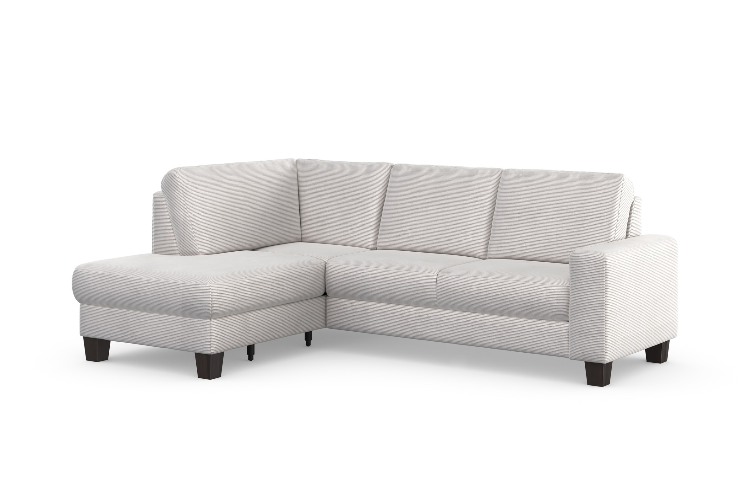 Home affaire Ecksofa »Summer L-Form«, mit Ottomane, mit oder ohne Bettfunktion und Bettkasten, Cord-Bezug