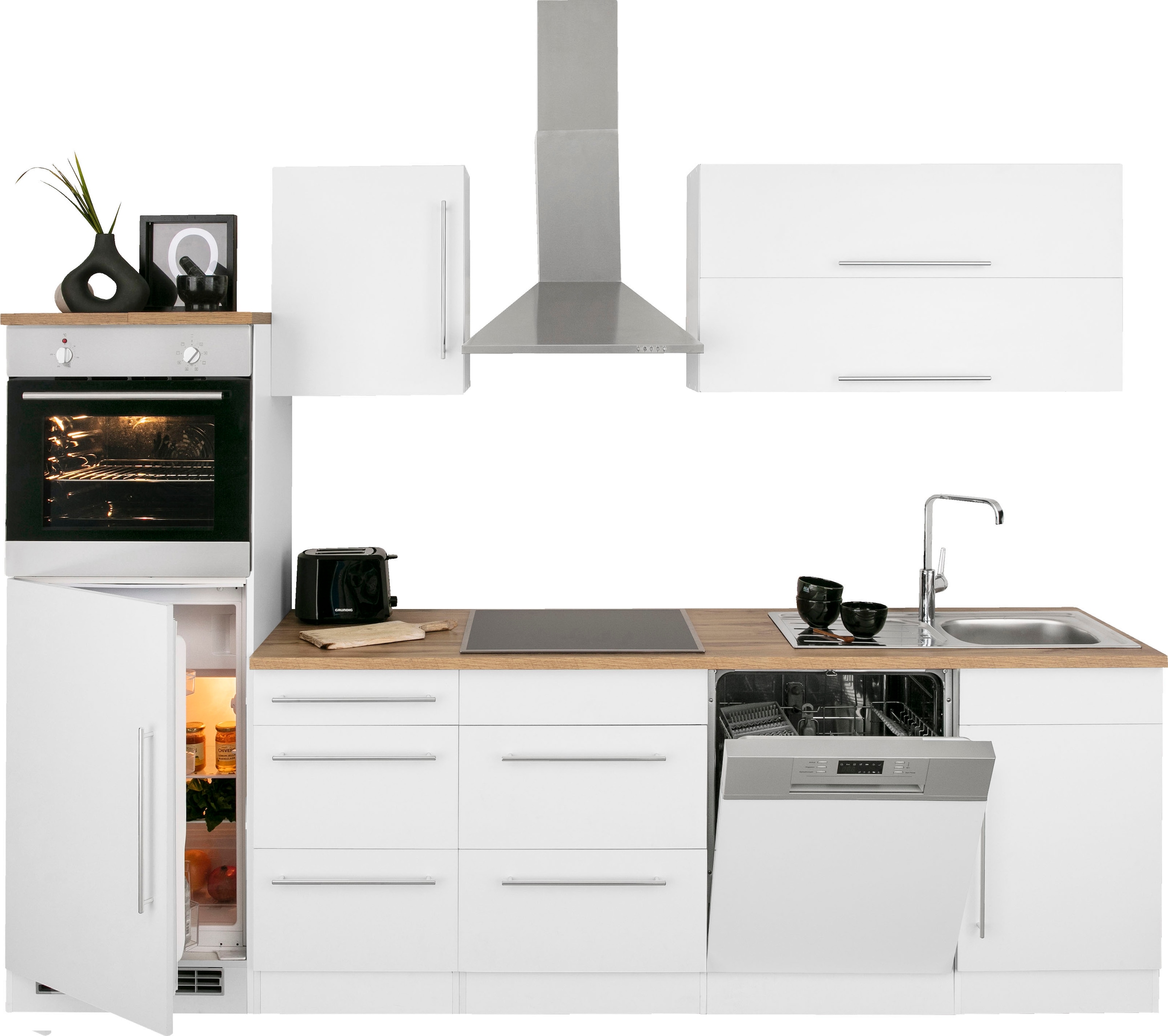280 »Samos«, Küchenzeile Breite E-Geräten, mit HELD cm MÖBEL bestellen online