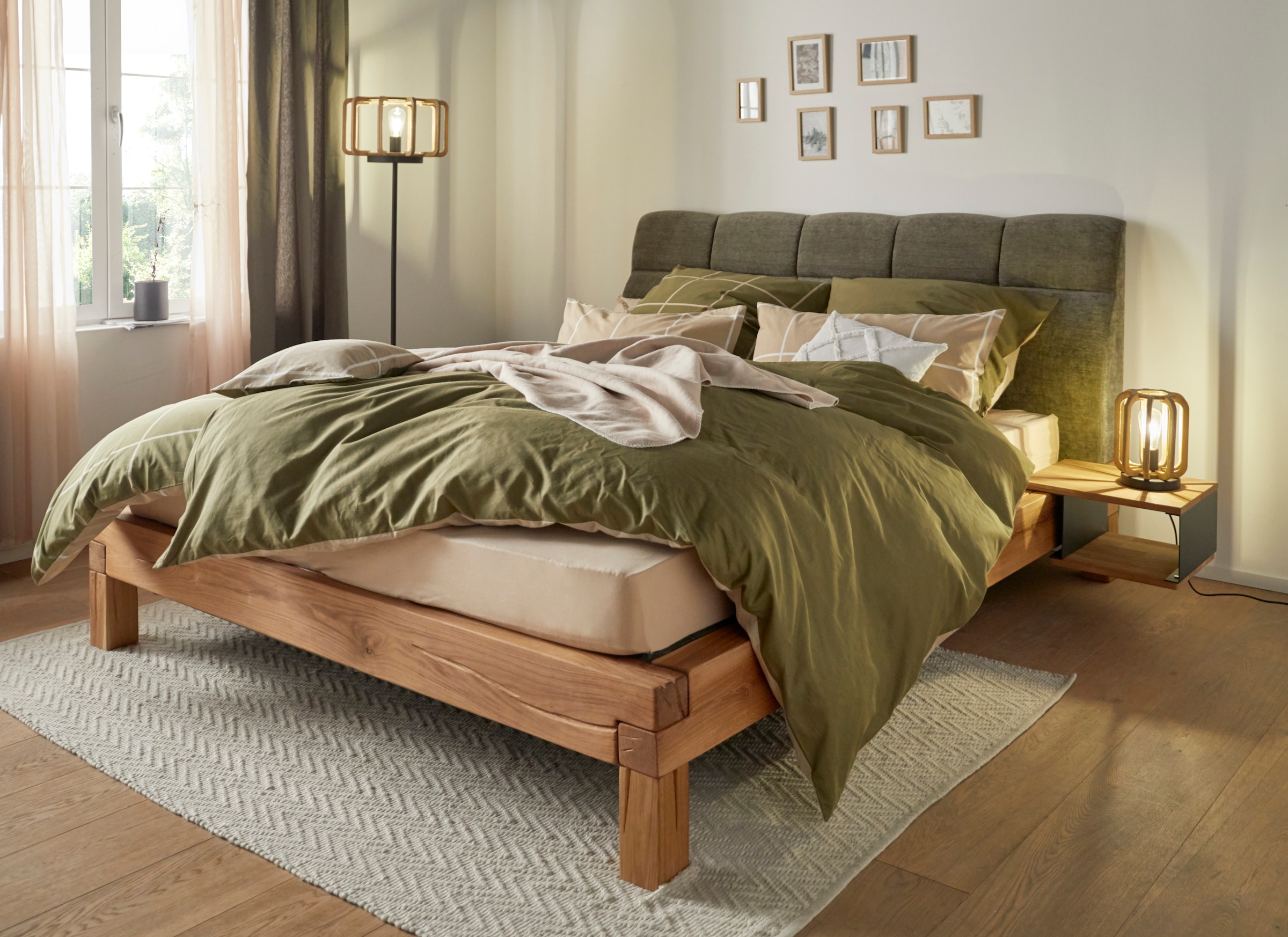 Home affaire Boxspringbett »Villads«, Liegefläche: 180/200 cm, Inside-Boxspring-Unterbau, recycelte Stoffe