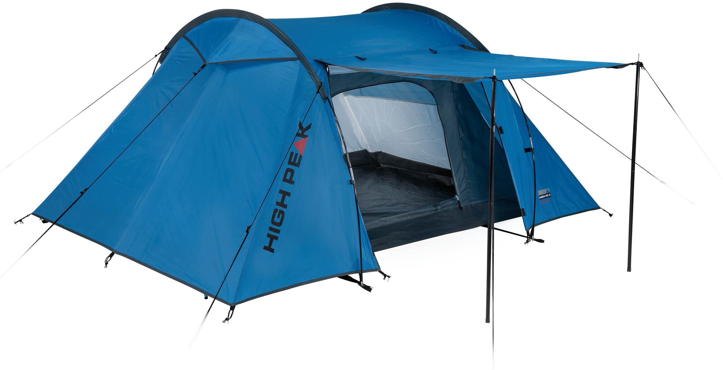 Tunnelzelt »Zelt Kalmar 2« 2 Personen mit Transporttasche blau Tunnelzelt