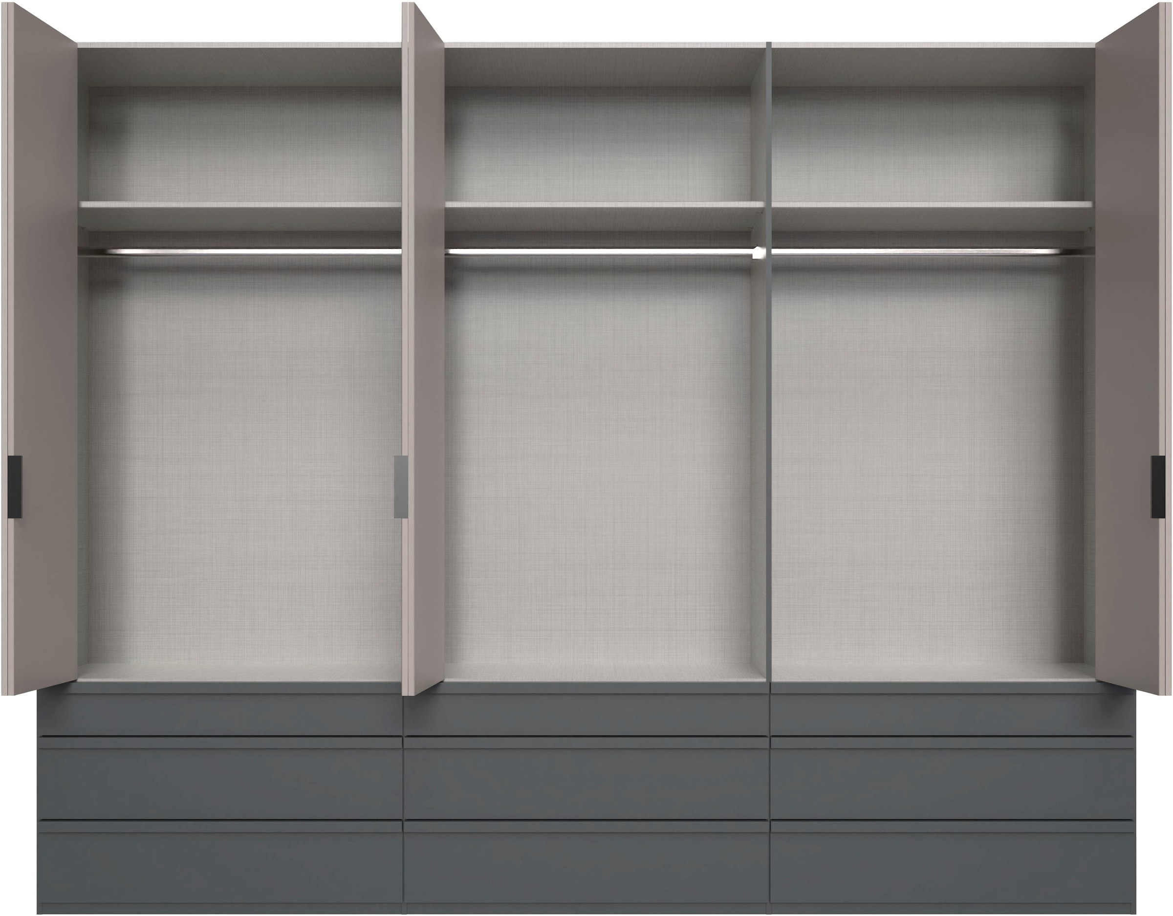 Wimex Falttürenschrank »Oxford by fresh to go, in 3 Breiten und 2 Höhen, Made in Germany«, (mit Schubladen, wahlweise mit oder ohne Spiegel), mit hochwertigen Falttüren für den perfekten Überblick