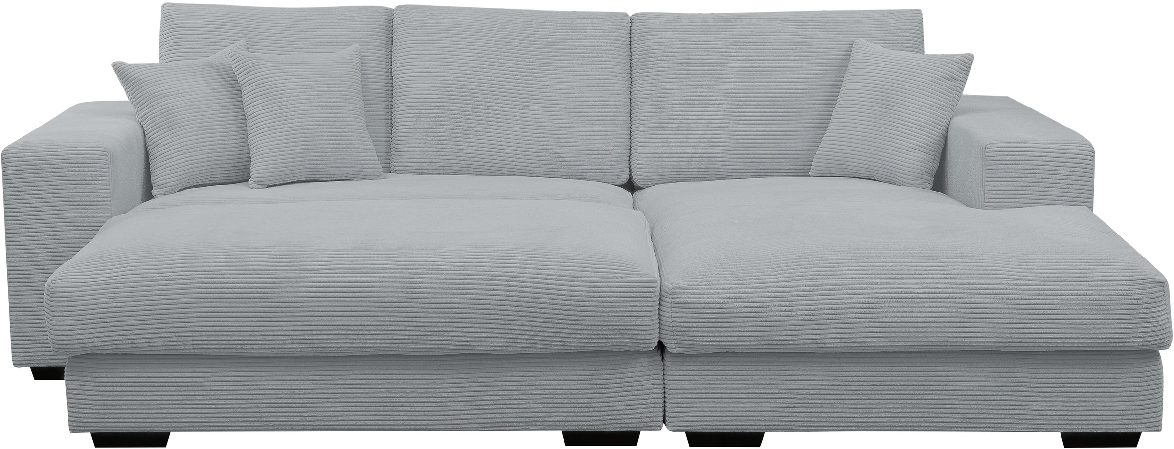 WERK2 Polstergarnitur »Eden L-Form + Hocker. Mega Couch Breite 286cm, Cord« günstig online kaufen