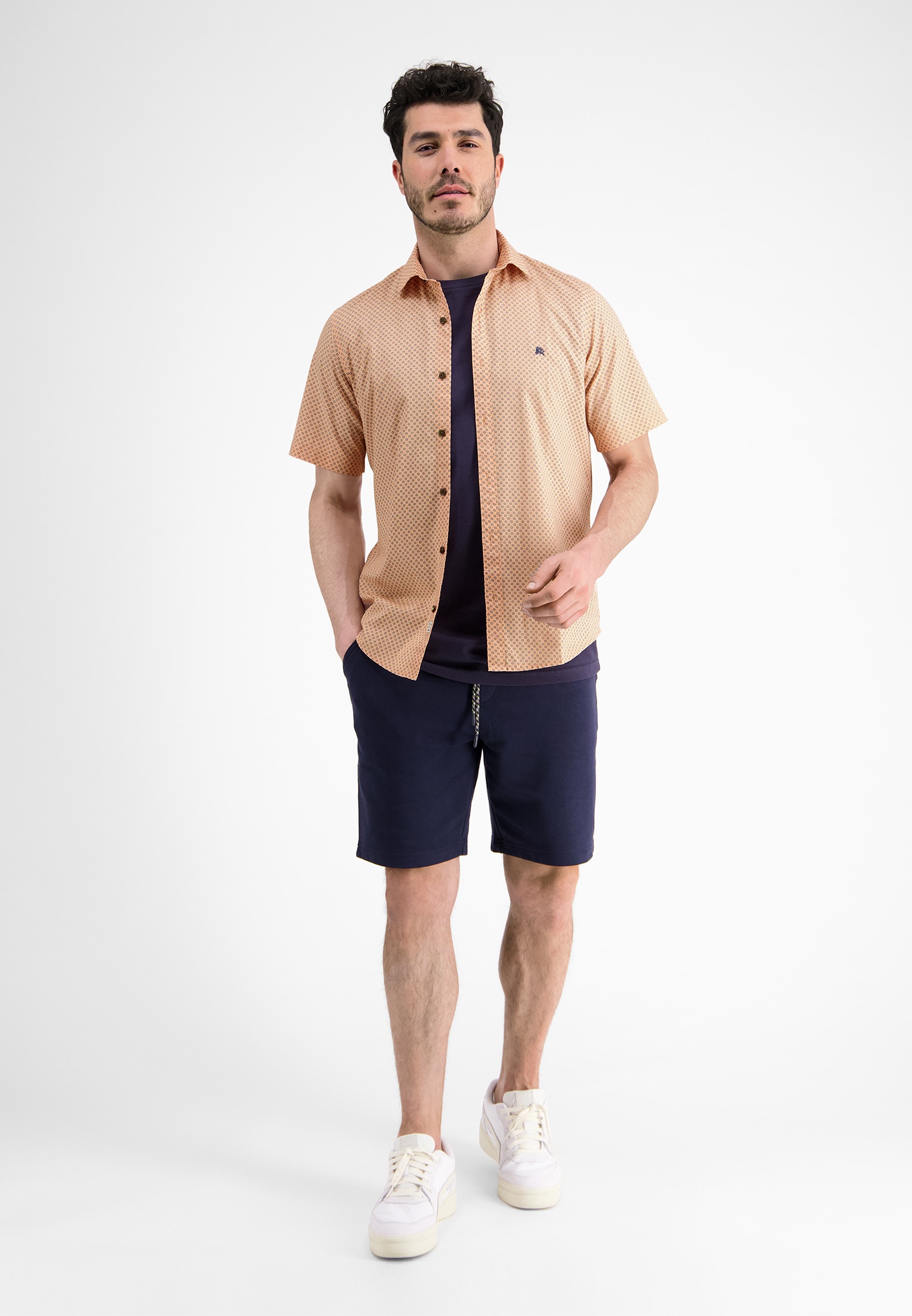 LERROS Kurzarmhemd »LERROS Kurzarmhemd *Geometric AOP*«