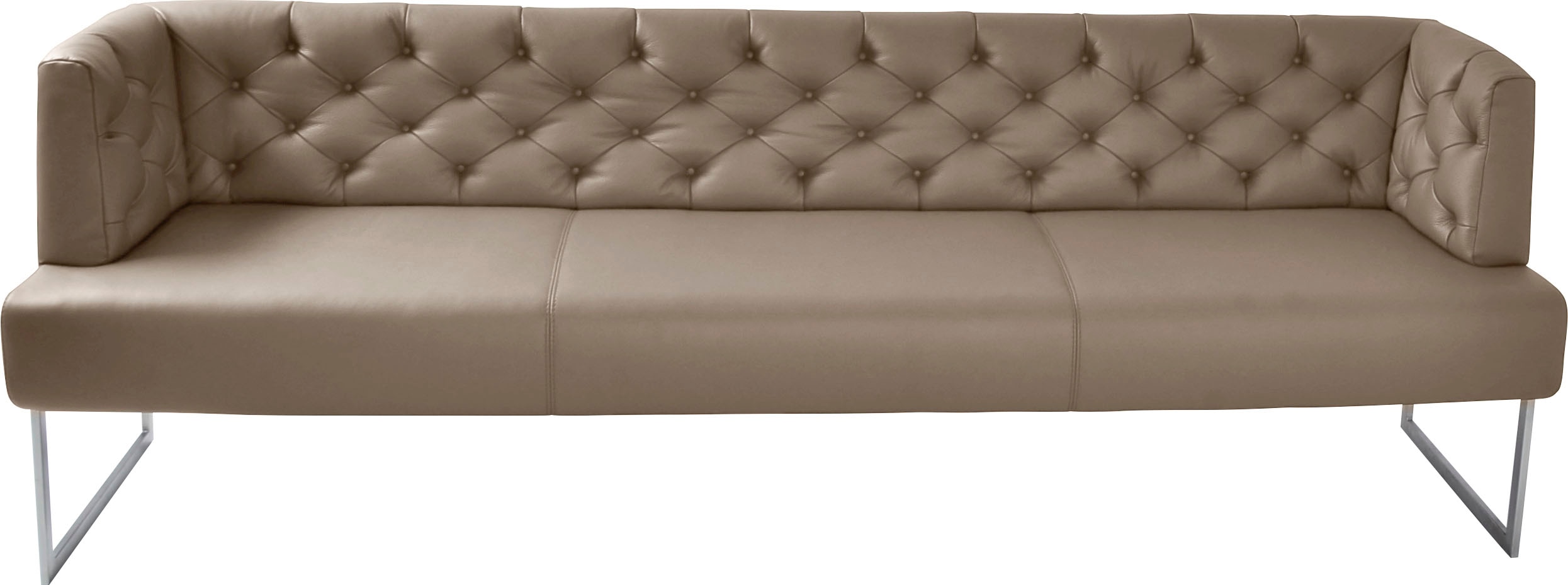 K+W Komfort & Wohnen Polsterbank "Creso" im modernen Chesterfield-Look, Füß günstig online kaufen