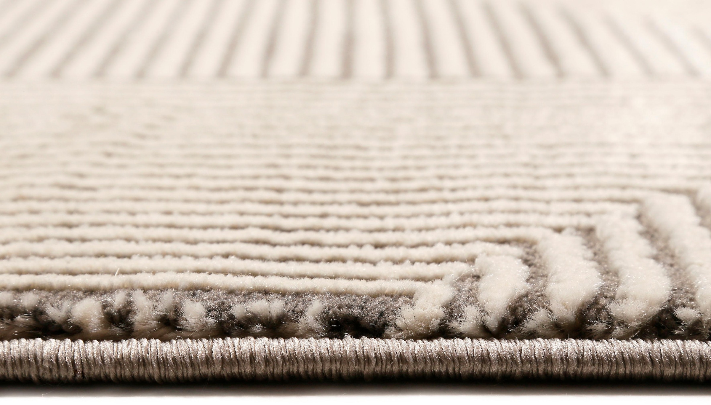 Esprit Teppich »Velvet Groove ESP-8780«, rechteckig, 12 mm Höhe, Kurzflor, Hoch Tief Struktur, Wohnzimmer, Schlafzimmer