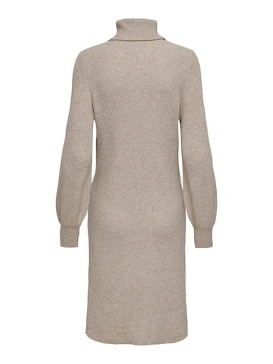 ONLY Strickkleid »ONLSASHA L/S ROLLNECK DRESS NCA KNT«, mit Rollkragen und langen Puffärmeln