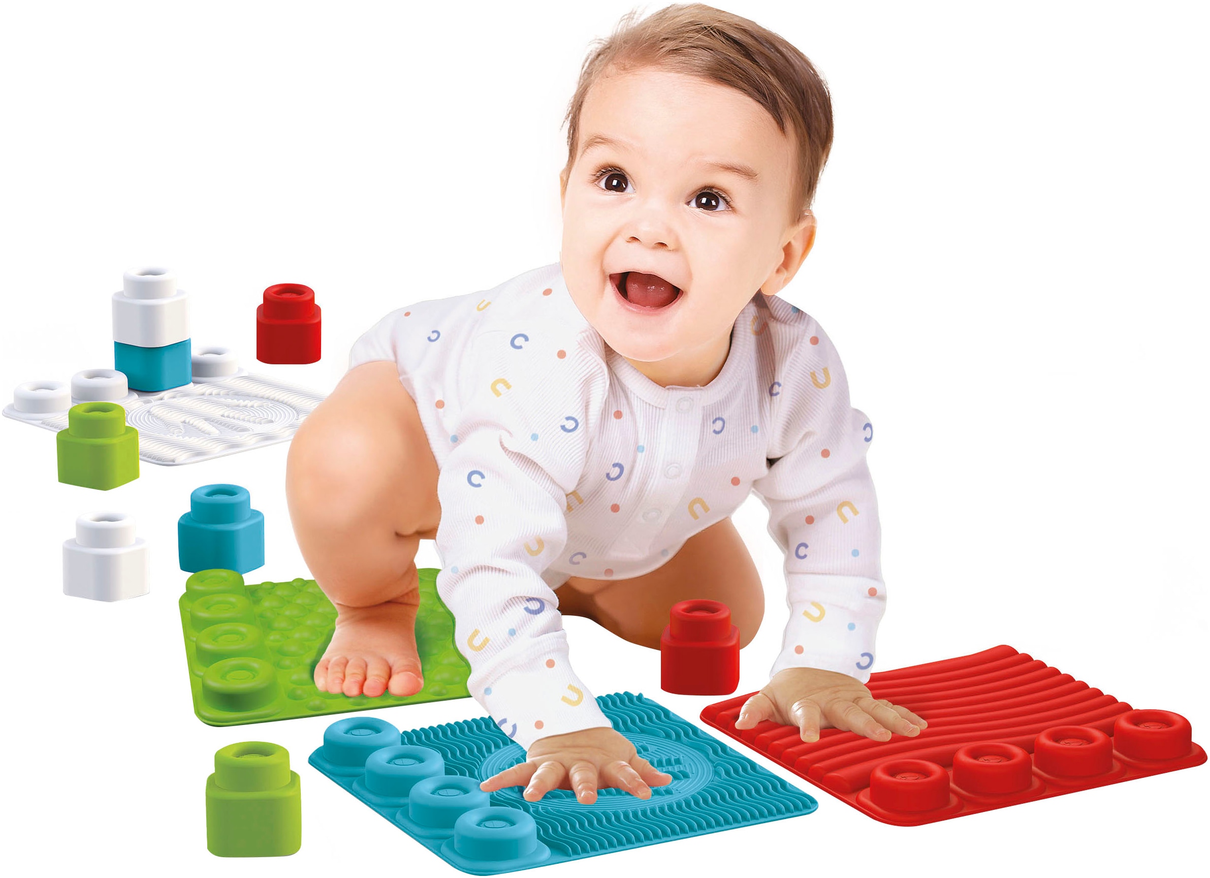 Clementoni® Spielbausteine »Clemmy Soft, Sensorische Spielmatten«