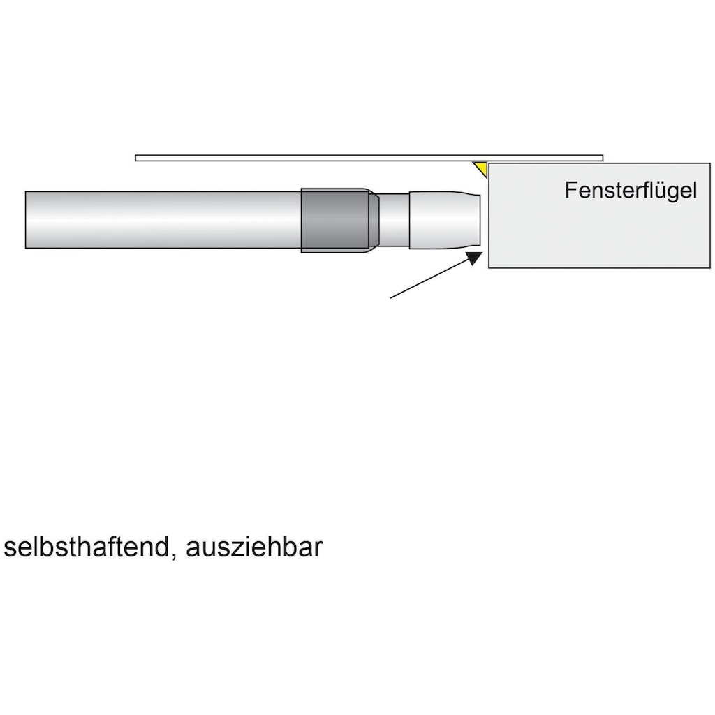 Liedeco Scheibenstange »Pin-Soft«, 1 läufig-läufig, ausziehbar