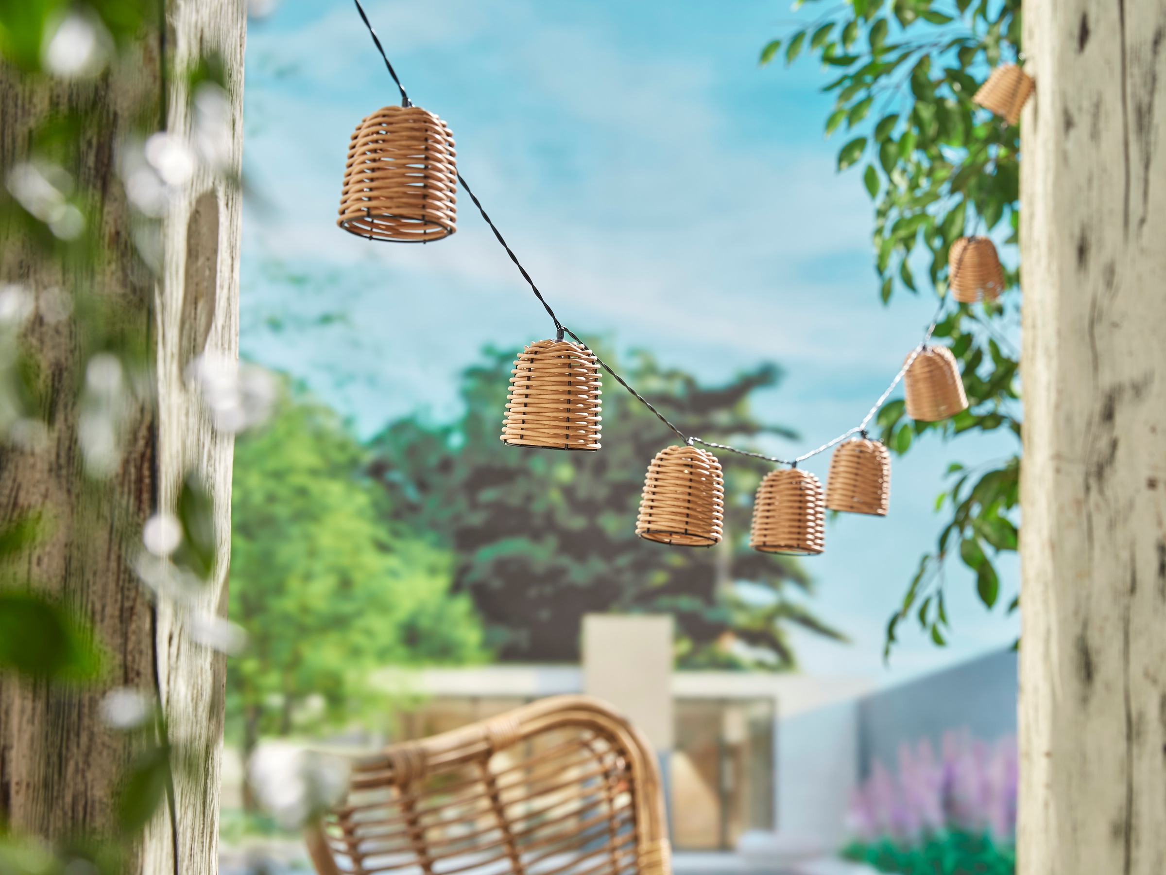 LUXFORM LED-Lichterkette »Luxform Solar Rattan« 1 Stk.-flammig LED-Lichterk günstig online kaufen