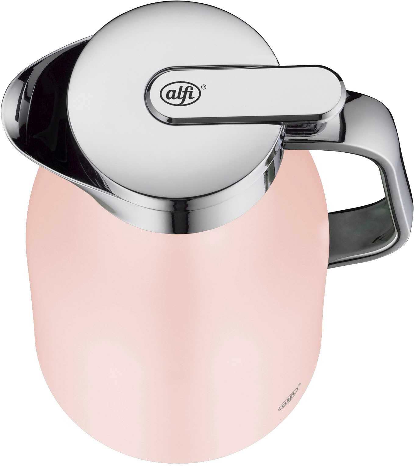 Alfi Isolierkanne »SKYLINE, mit Hartglaseinsatz und ergonomischem Griff«, 1 l, (1 St.), 12h heiß & 24h kalt, Drehverschluss mit bequemem Druckknopf