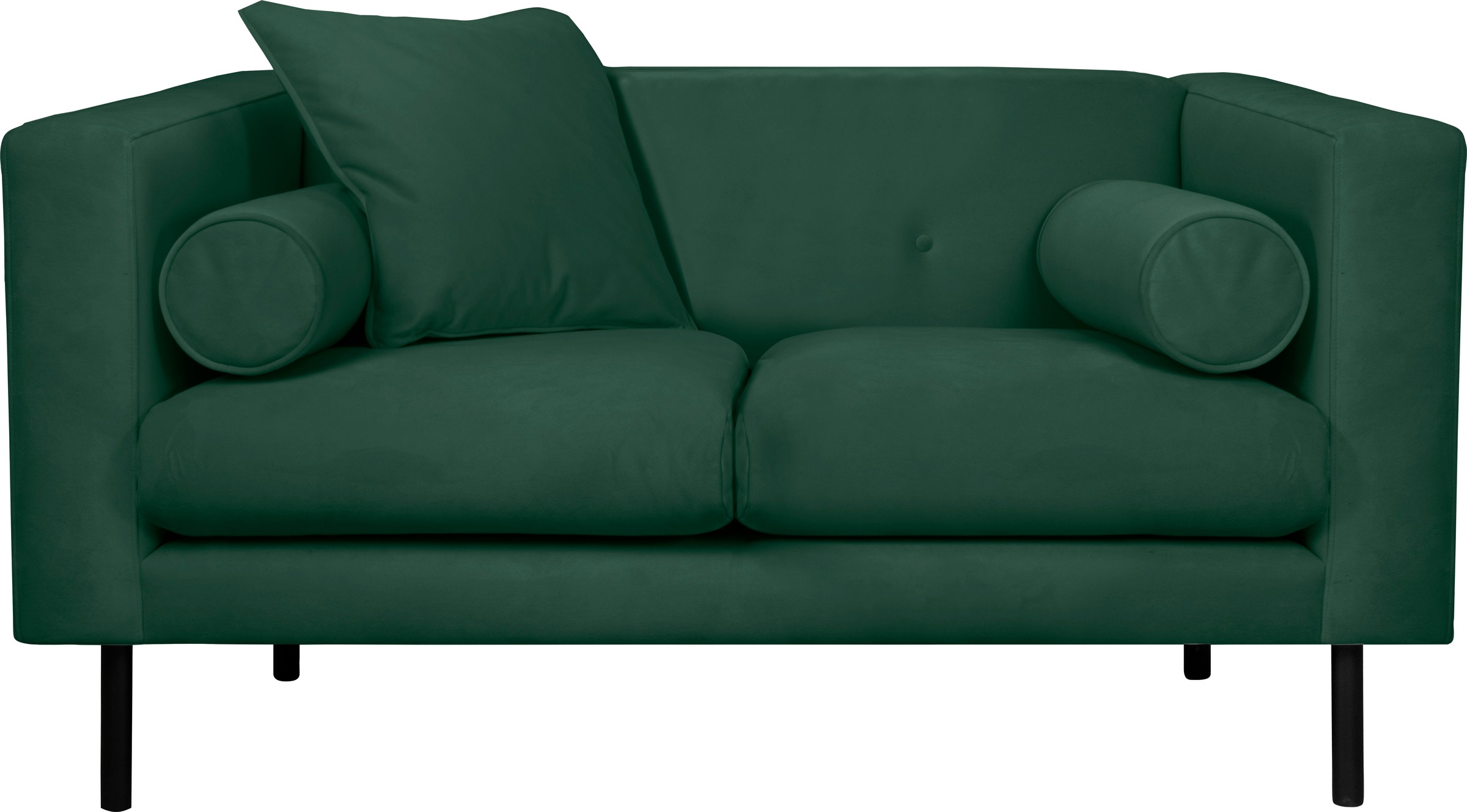 Guido Maria Kretschmer Home&Living 2-Sitzer »Lillibeth Designsofa mit Wellenunterfederung, Maße B/T/H: 155/74/83 cm«, Zierkissen als Wendekissen, in Samtoptik oder Cord